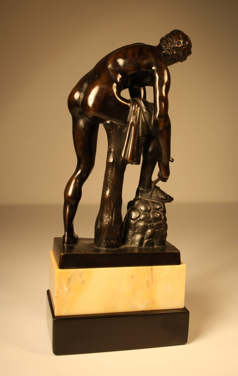 19th Century Bronze Sculpture of a Roman from Gladenbeck, Berlin For