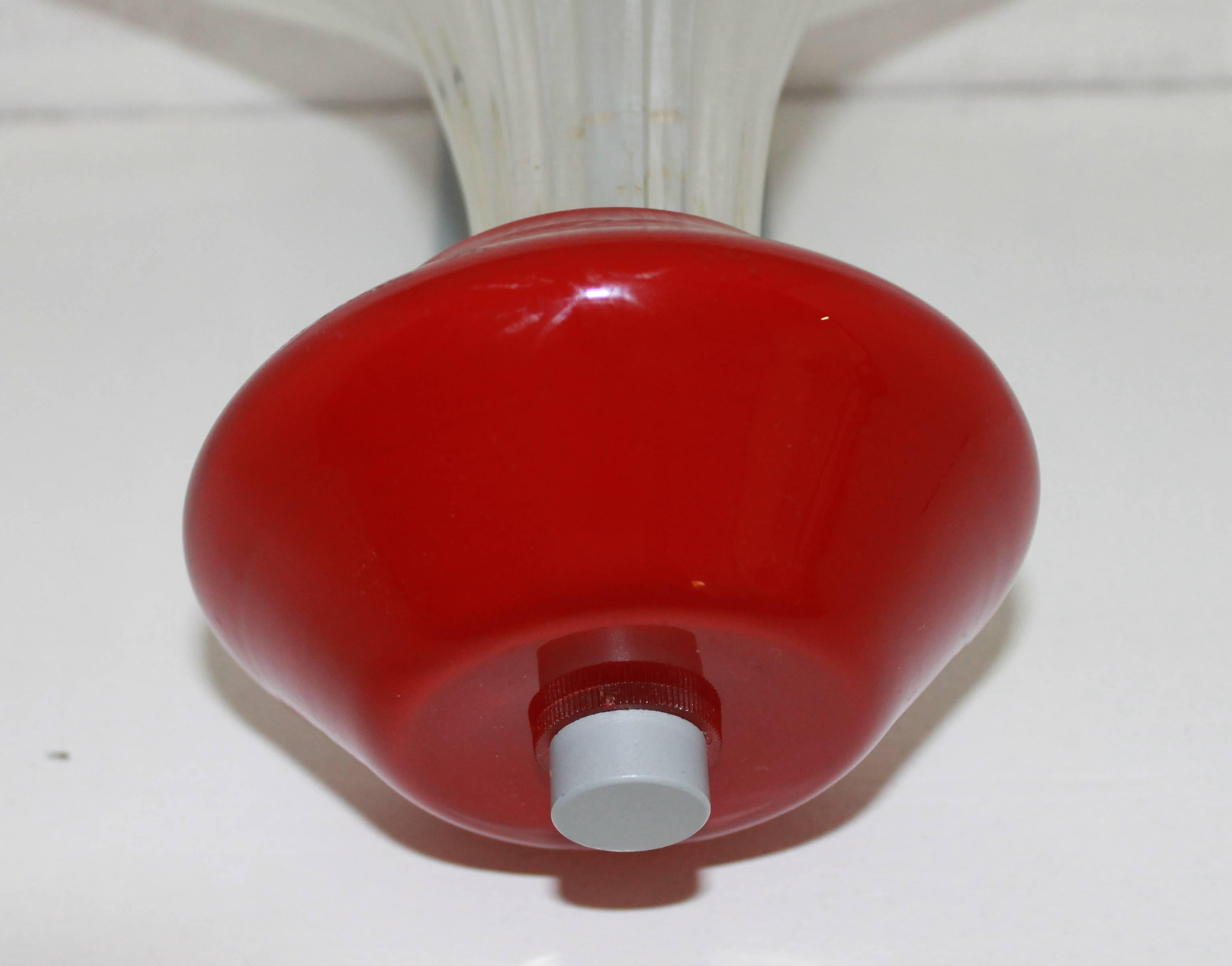 Modern Venini Murano Glass Applique with Nickeled Metal support , Italy 1982 For Sale