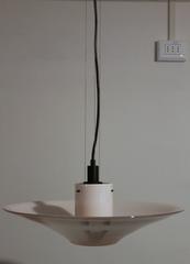 Verre rose "Chiara" VENINI, moderne du milieu du siècle dernier  Lustre italien de Cini Boeri.