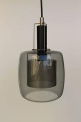 Vintage Lamp with Pierced Surface and Glass Bell