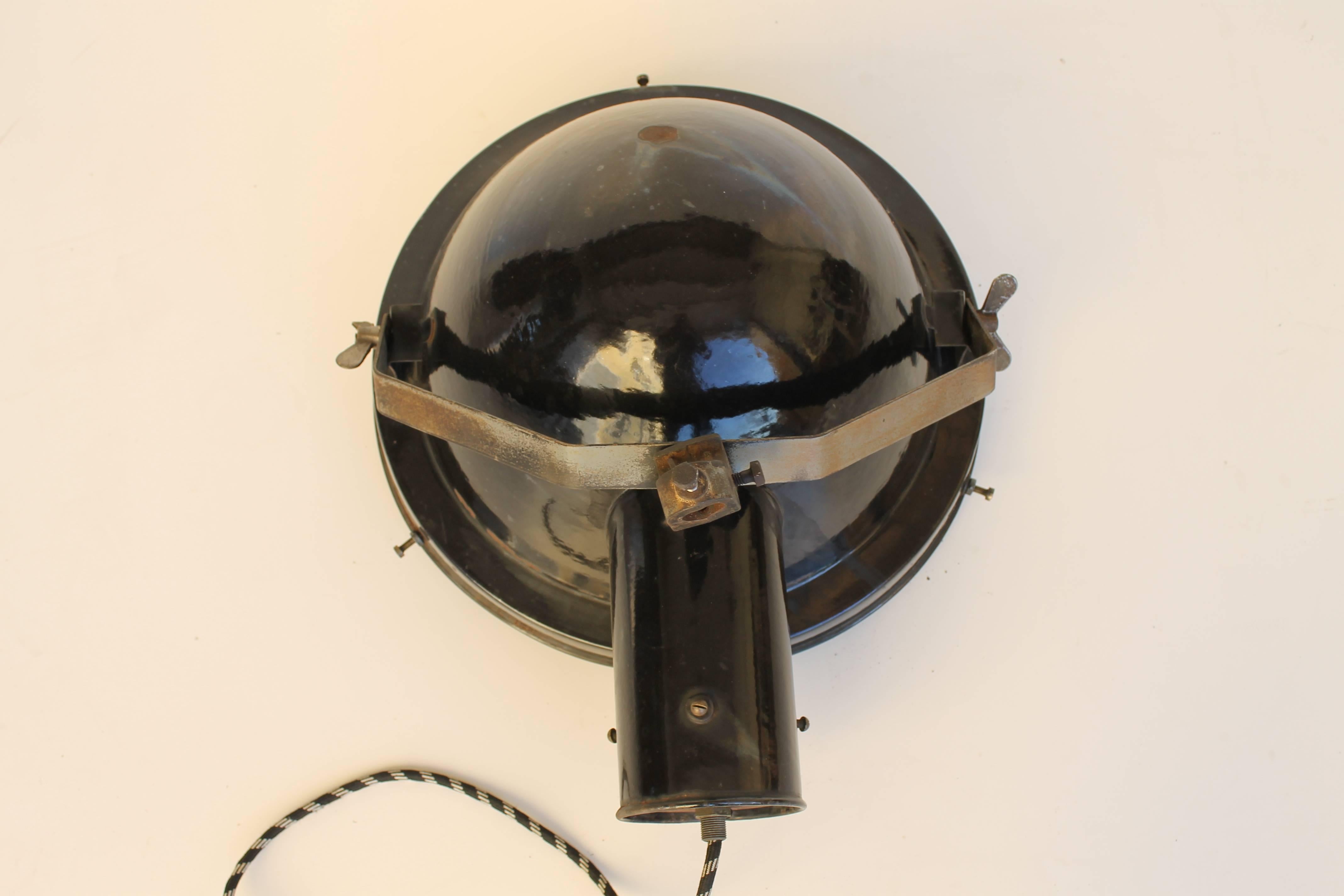 Art Deco Vintage Industrial Big Spotlight Lamp For Sale