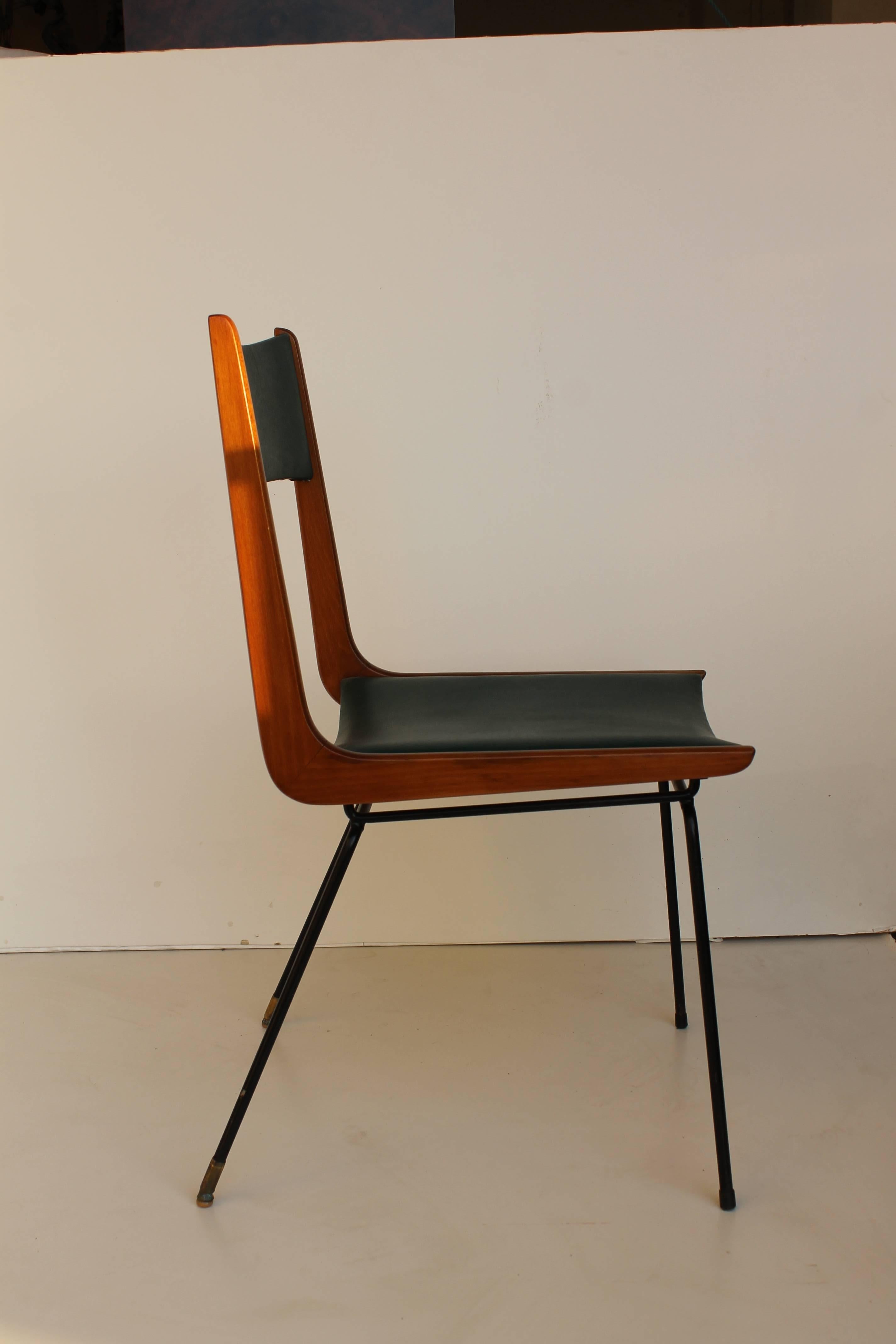 Carlo de Carli Boomerang-Stuhl (Moderne der Mitte des Jahrhunderts) im Angebot
