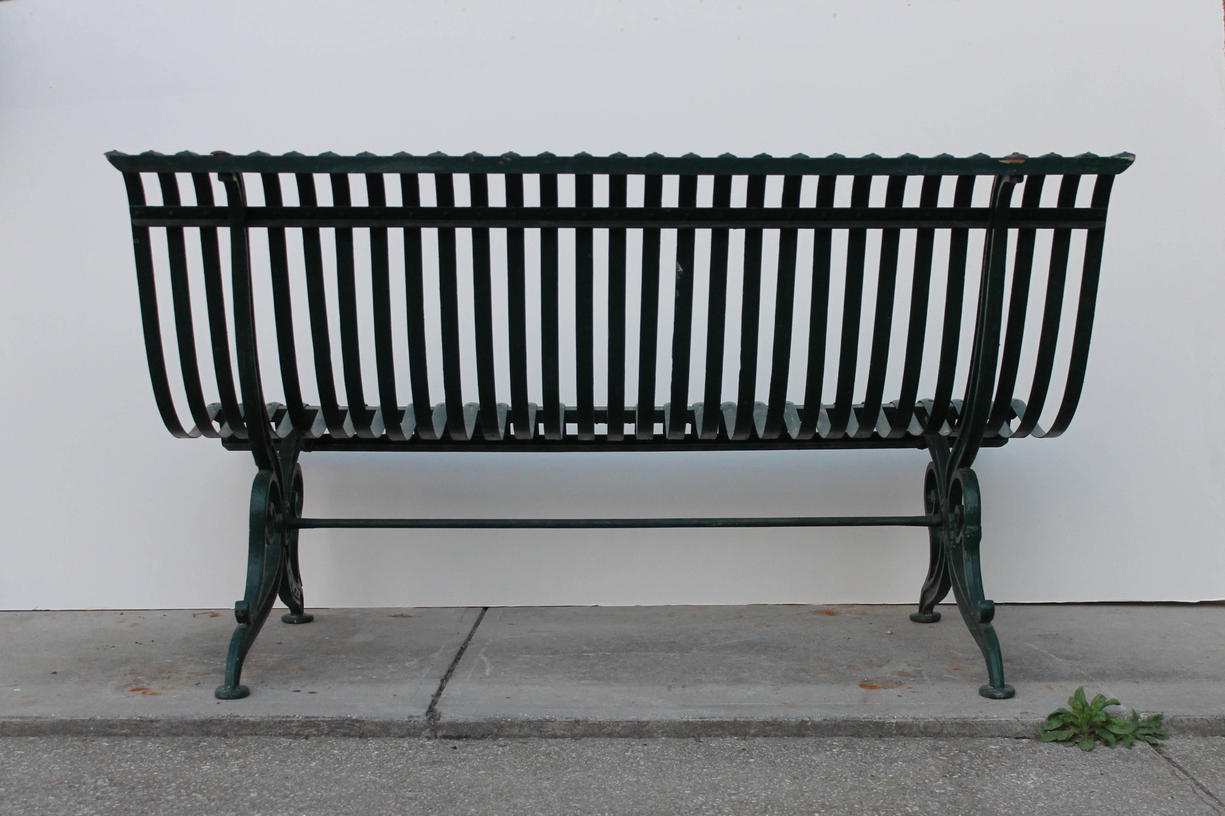 Pair of Iron Benches Belonged to Baron Franchetti, Hemingway's Friend In Good Condition In Sacile, PN