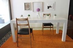 Quaderna Rechteckiger Esstisch von Superstudio für Zanotta