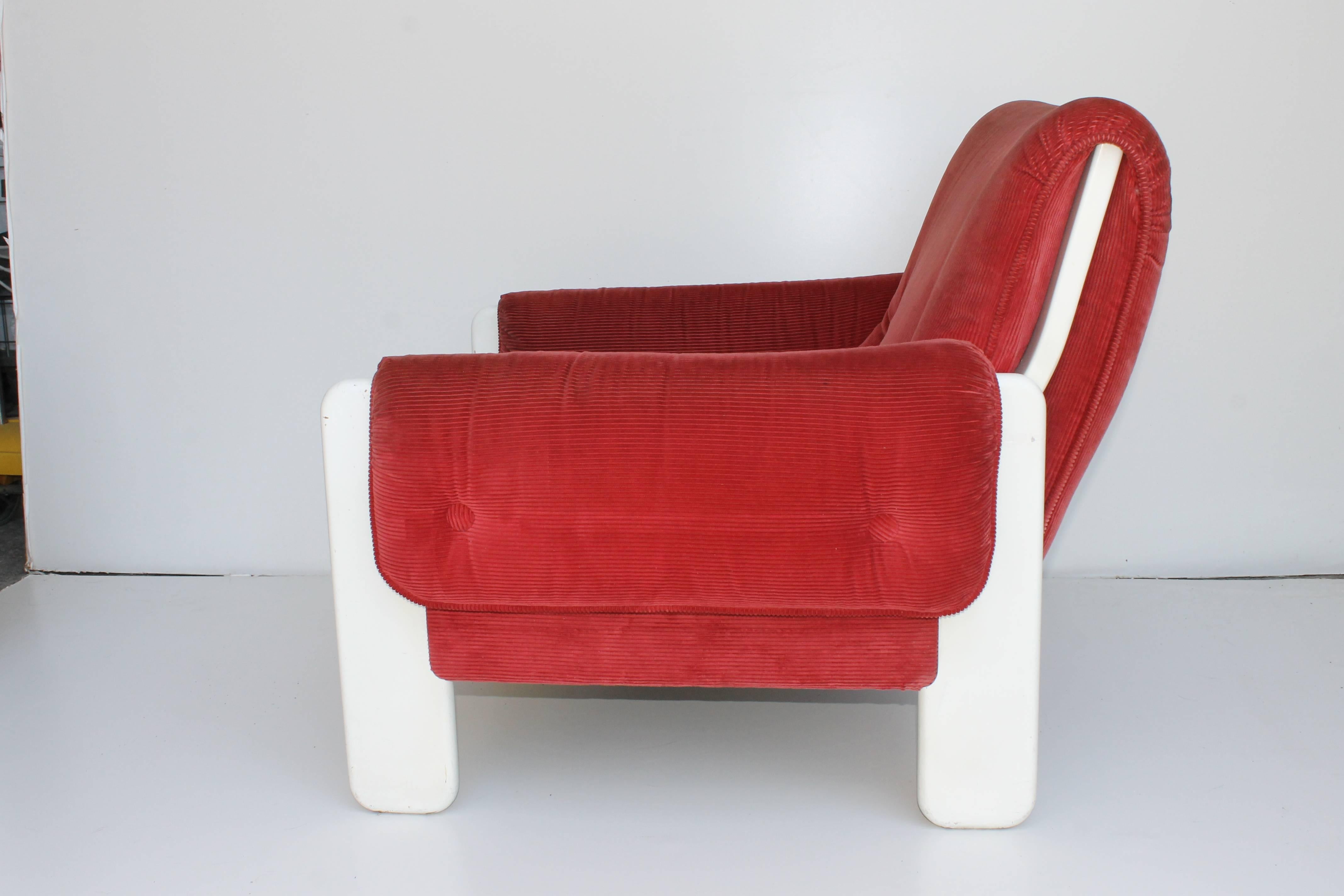 Mid-Century Modern Sporting Lounge Chairs by Ammanati and Vitelli for Rossi di Albizzate