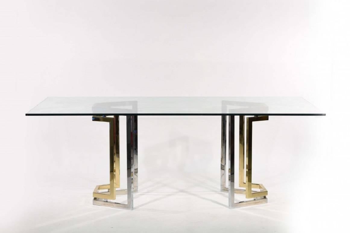 20th Century Desk or Dining Table in the Style of Romeo Rega 1