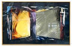 Untitled Abstract Mixed Media on Paper by Laddie John Dill