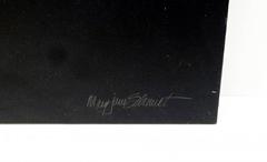 Monumental Acrylic on Canvas Painting 'Diptych' by Mary Jane Schmidt "Red Wind"