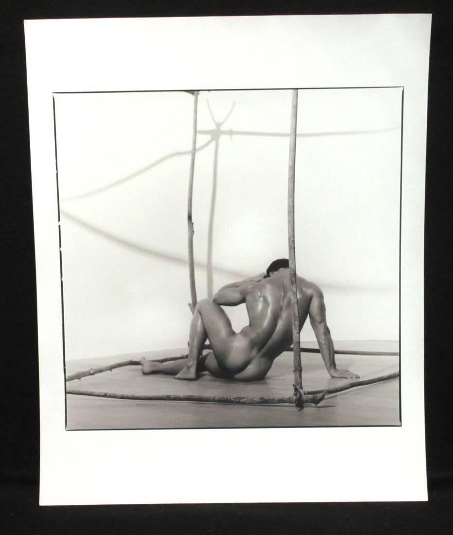 American Early Silver Gelatin Print by Photog Blake Little 'Untitled 'Man in Cube', 1990 For Sale