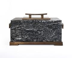 Marble and Bronze Decorative Box by Maitland Smith