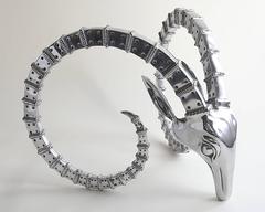 Aluminum Ibex Coffee Table Bases by Alain Chervet, circa 1970s, France