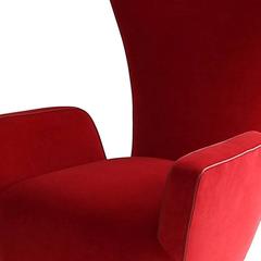 Pair of Rare Low-Slung Modern Italian Sculptural Chairs