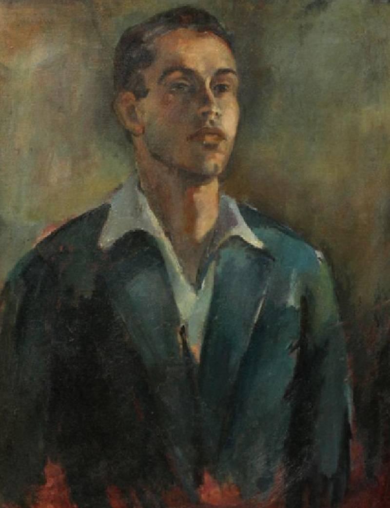 Contemporary oil on canvas portrait of a handsome young man in a suit. Unknown, but obviously extremely talented artist.

Dimensions:
Frame 30.5 W x 36 H x 2 D inches
Painting 22 W x 28 H inches.