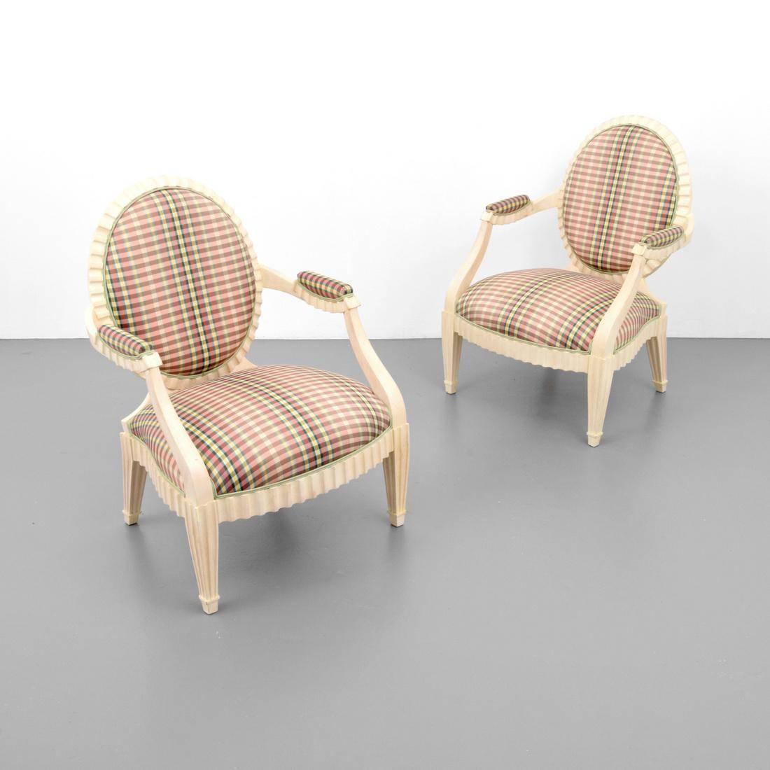 Pair of Late 20th Century Donghia Grand Flute Lounge Chairs 2