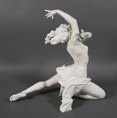 Hutschenreuther 'Finale' Porcelain Female Dancer Sculpture by Artist Karl Tutter
