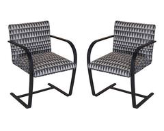 Vintage Flat Bar Brno Chairs in Custom Finish