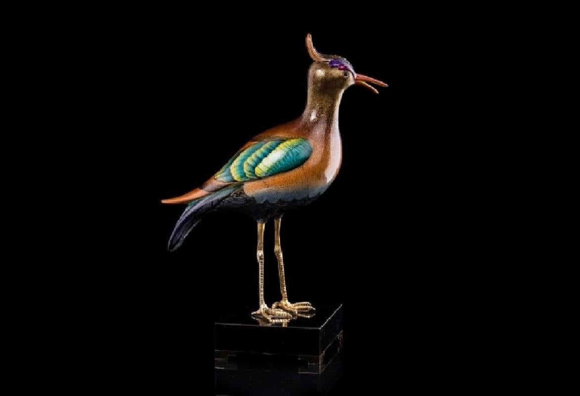 Hollywood Regency Bird Sculpture by Mangani for the Oggetti Company, circa 1980 For Sale
