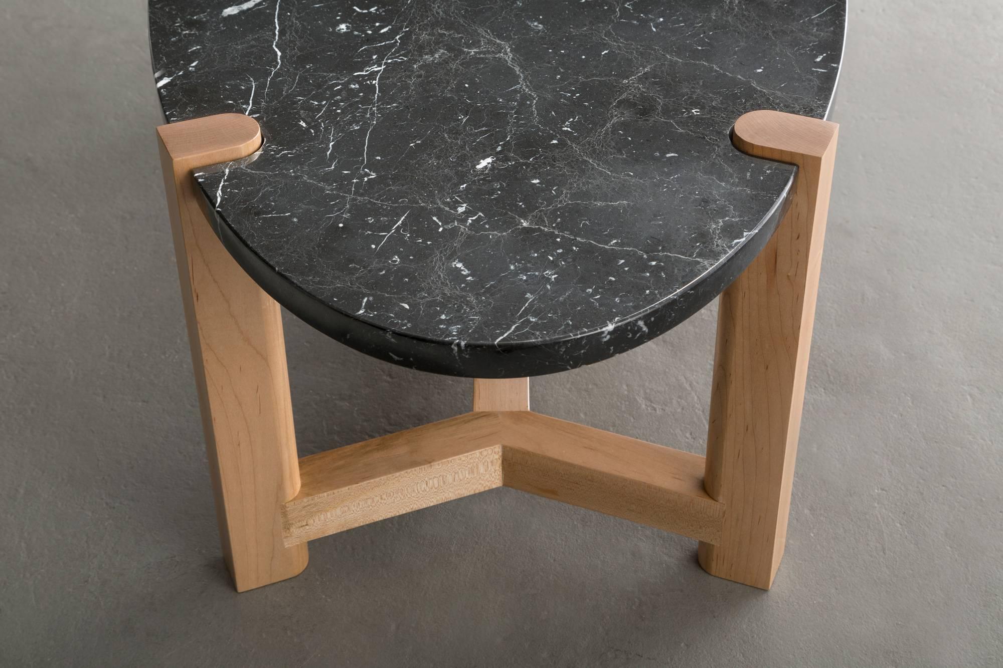 oval granite coffee table