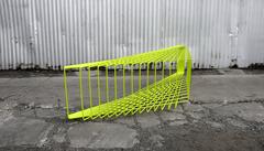 FIELD - Powder-Coated Steel Minimal Geometric Sculptural Bench Table