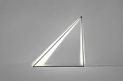 45 Powder-Coated Aluminum Minimal Geometric Sculptural Floor Lamp Light Object