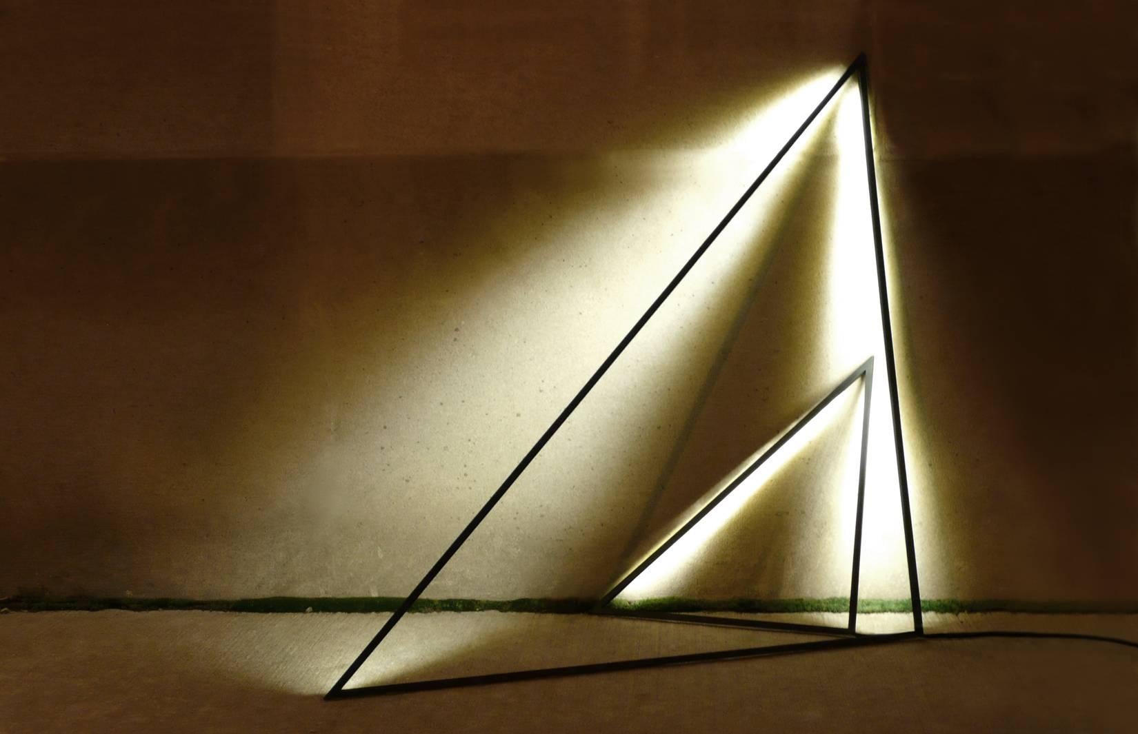 geometric floor lamp