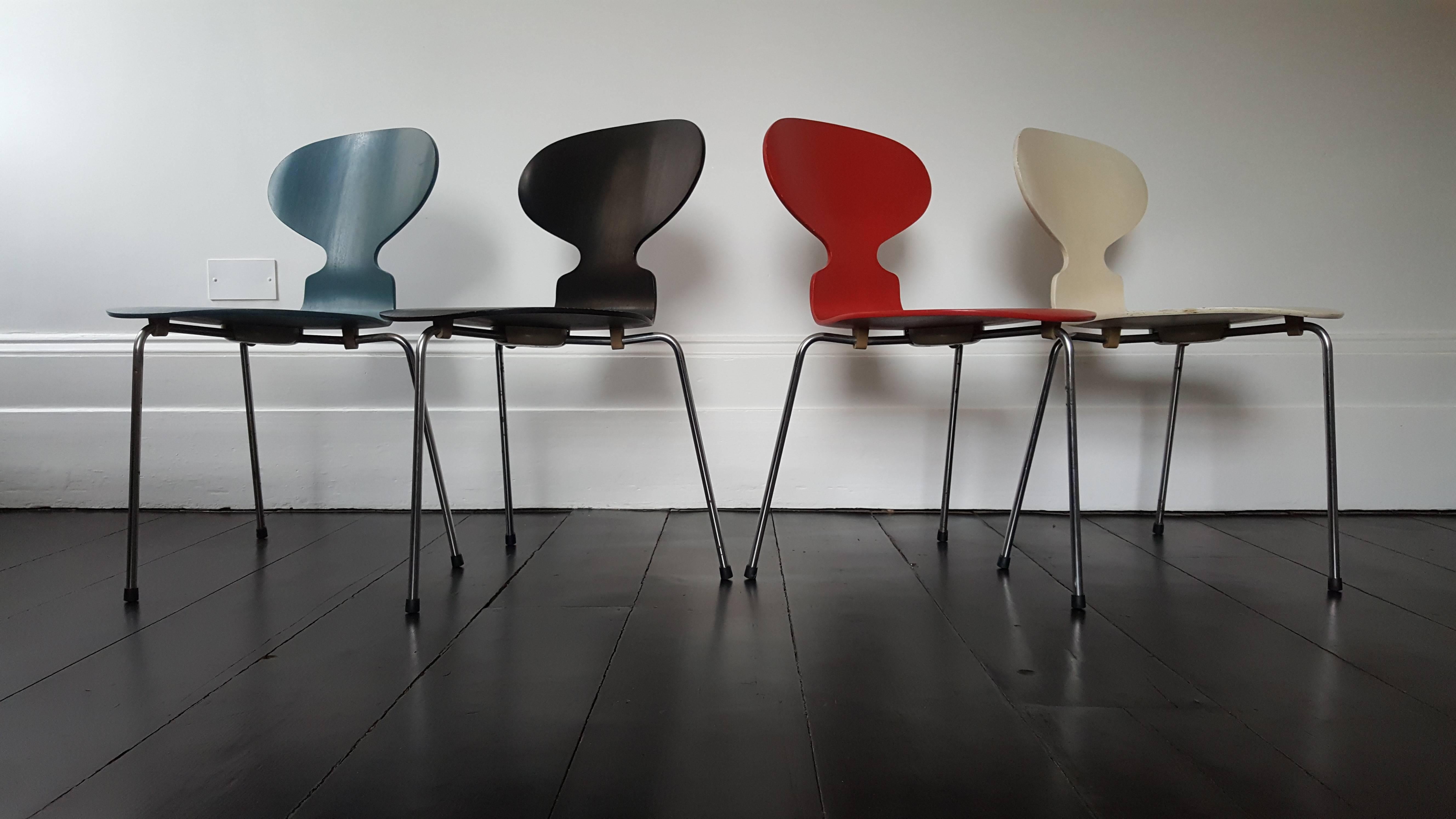 Danish Model 3100 'Ant' Chairs by Arne Jacobsen for Fritz Hansen, Designed 1952