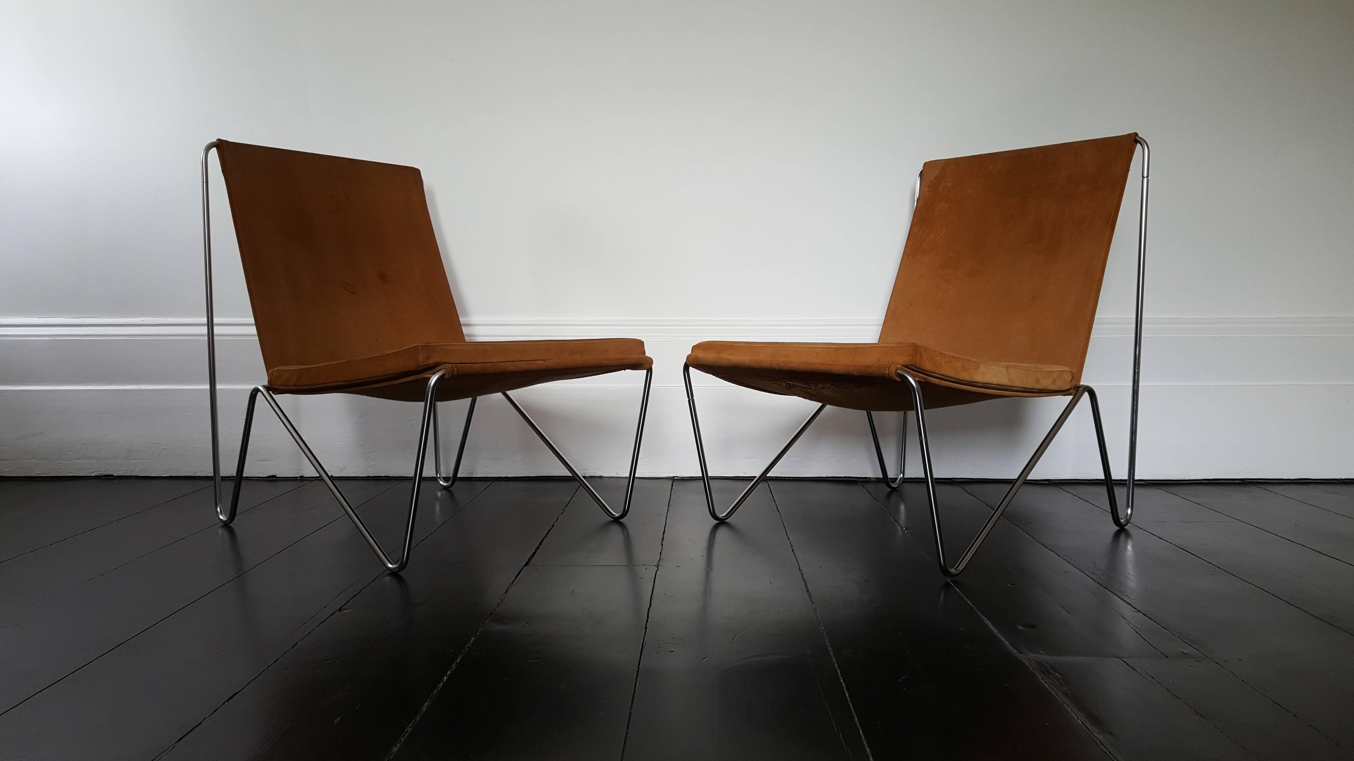 Mid-Century Modern Verner Panton 'Bachelor' Easy Chairs, Manufactured by Fritz Hansen, Denmark