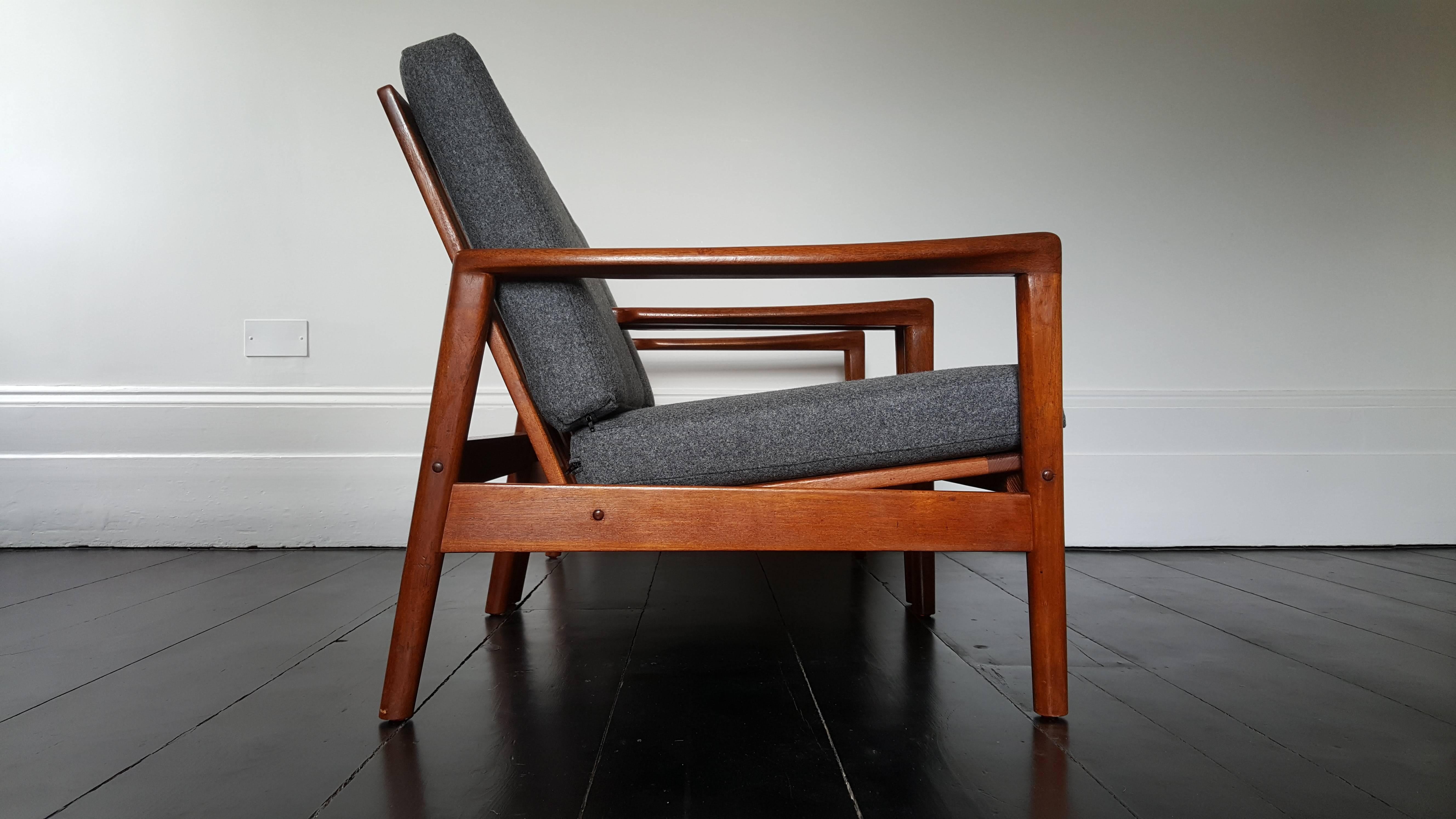Hans Olsen Lounge Chairs for Juul Kristensen, 1960s In Good Condition In London Road, Baldock, Hertfordshire