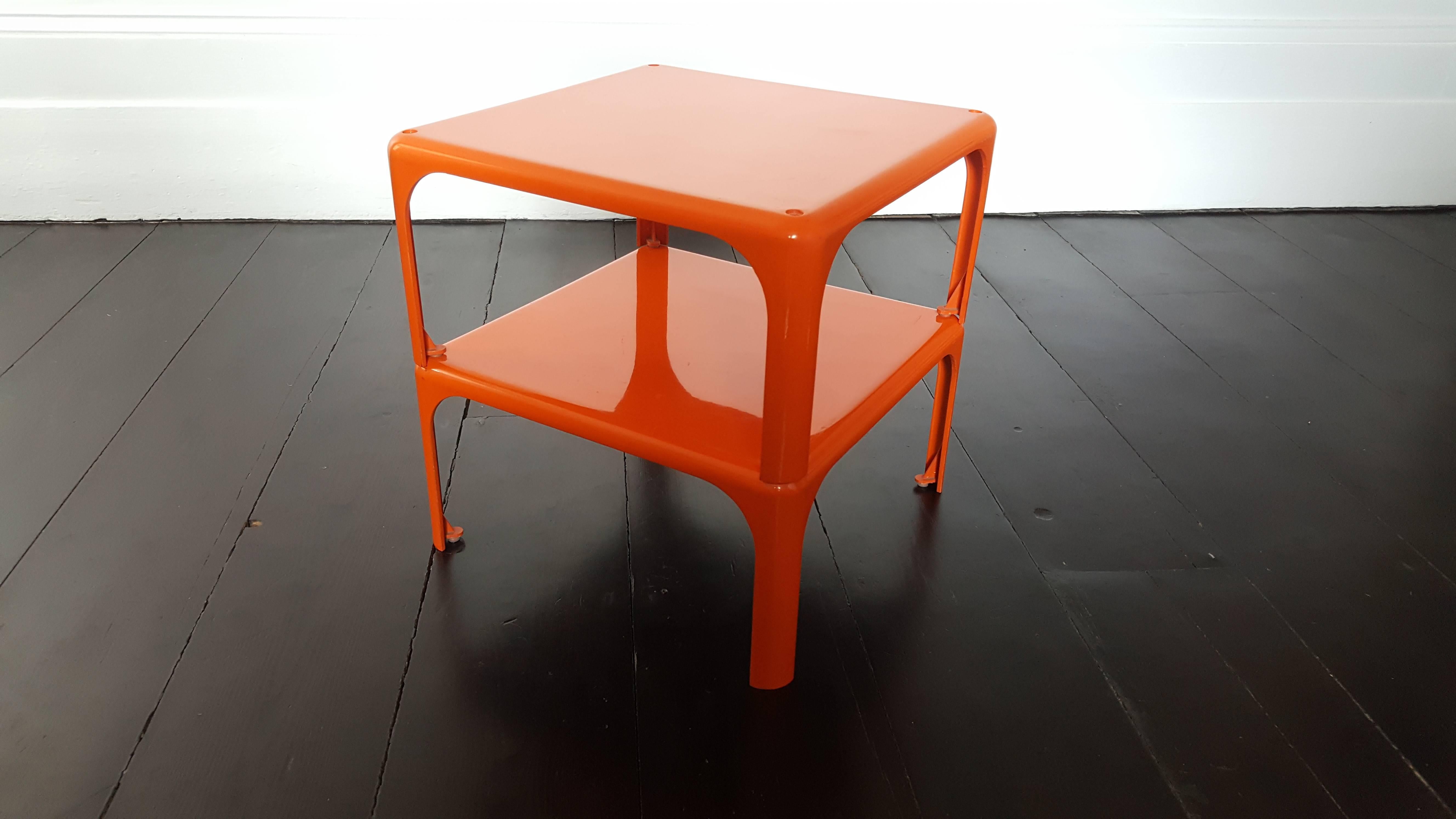 Italian Pair of Demetrio 45 Stacking Side Tables by Vico Magistretti for Artemide