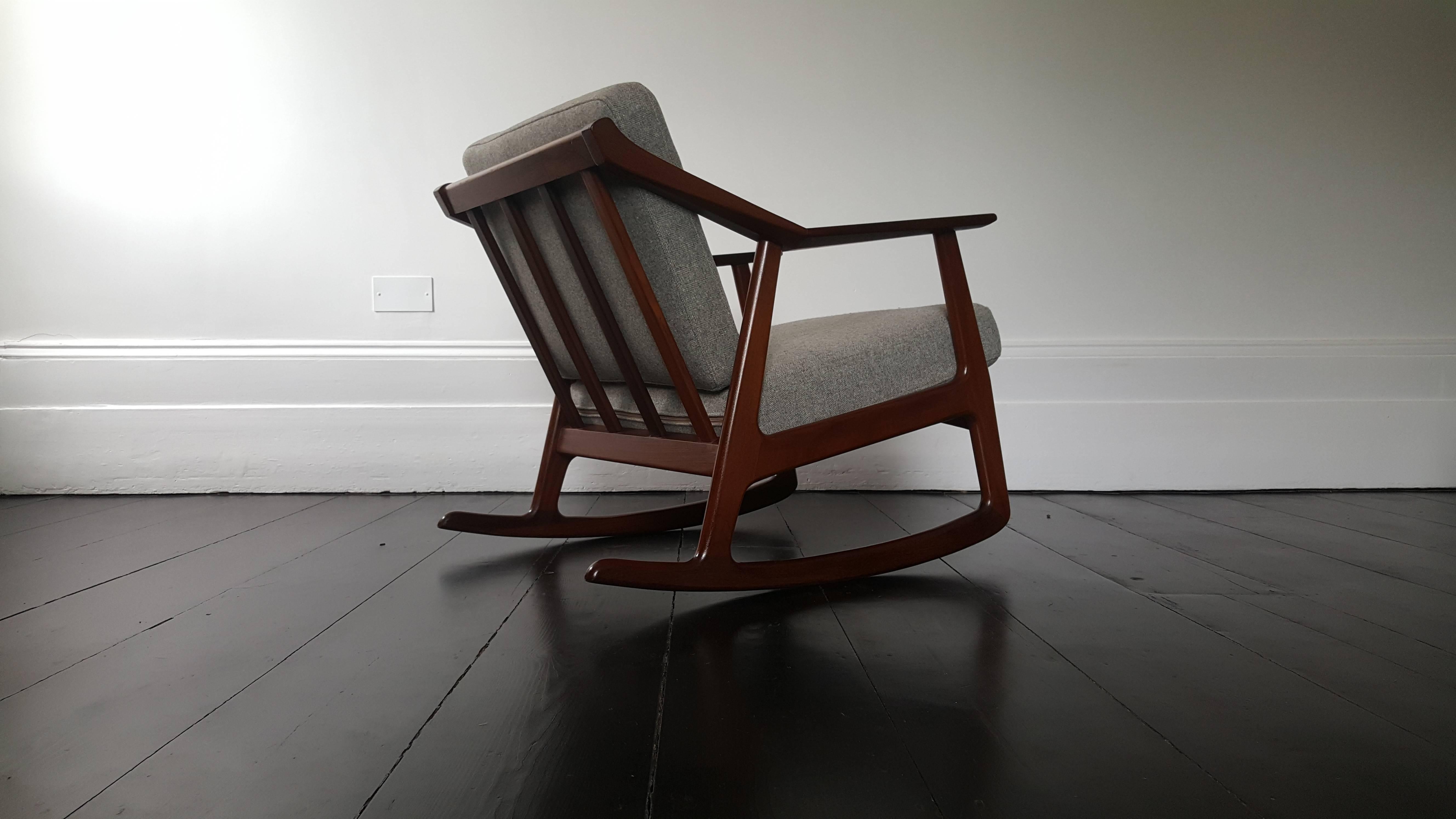 Mid-Century Rocker Designed by H. Brockmann-Petersen In Good Condition In London Road, Baldock, Hertfordshire