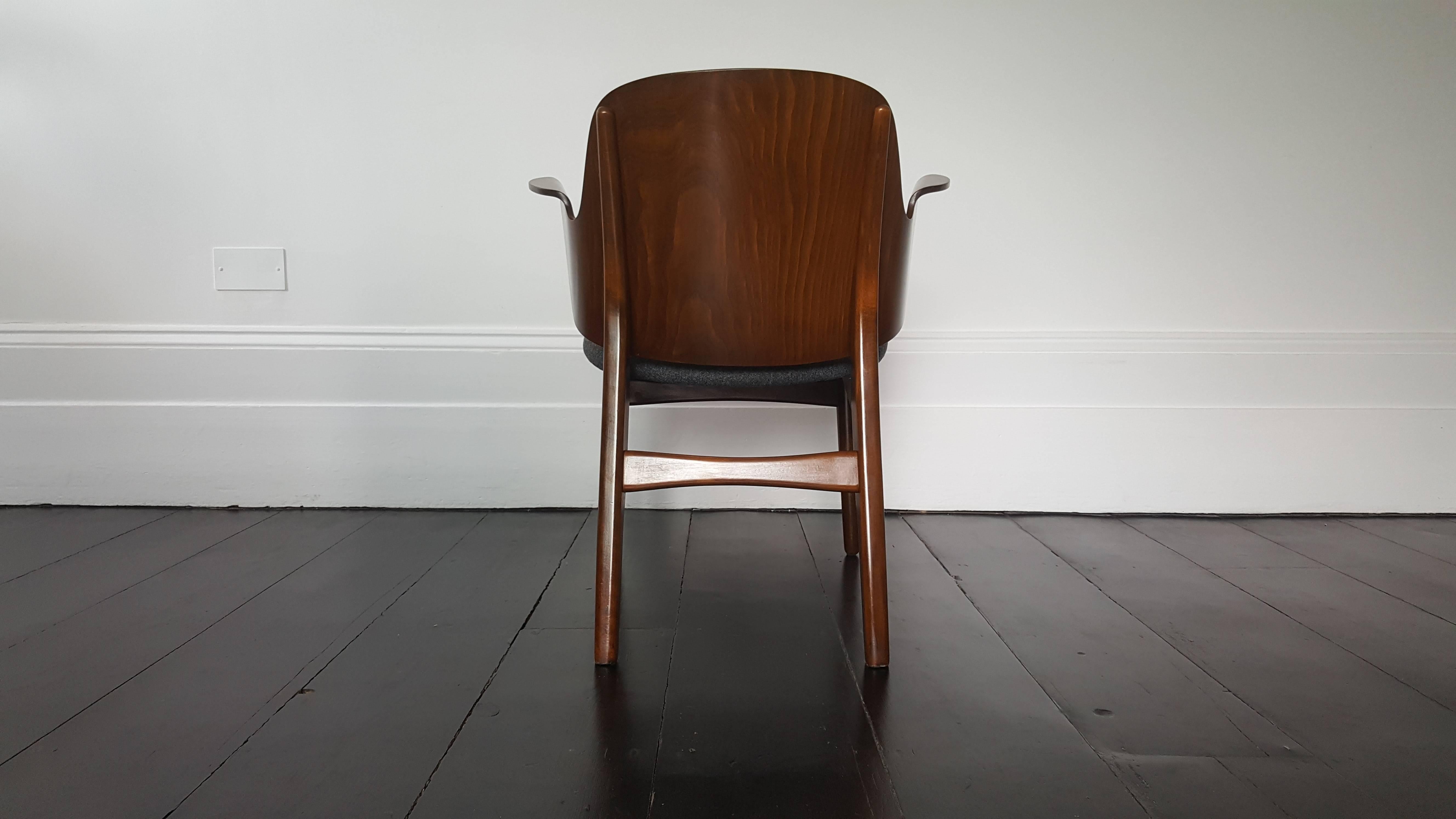 Danish Hans Olsen Lounge Shell Chair Model 107 for Bramin Mobler, Denmark, 1950s