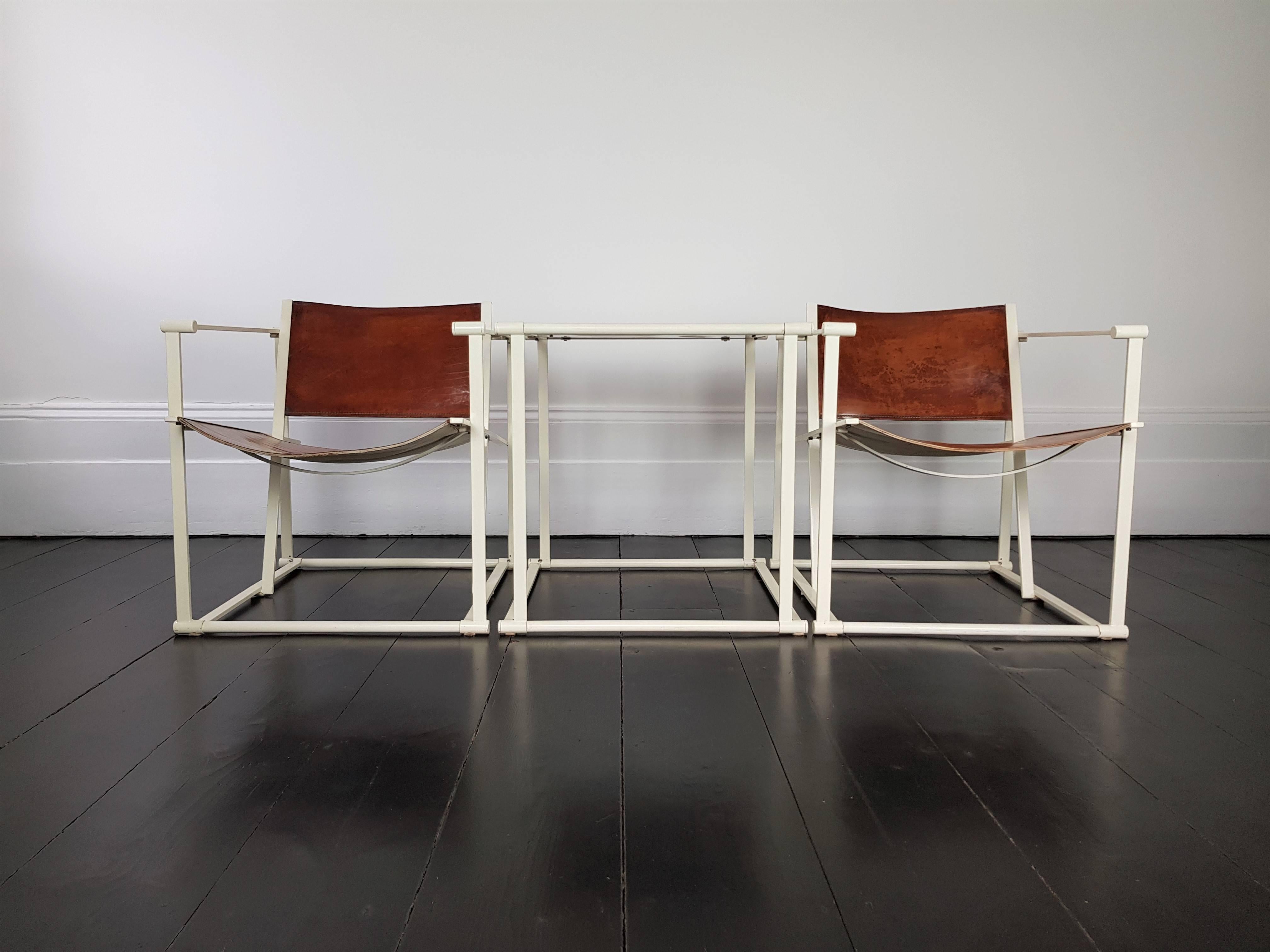 Pair of FM62 Chairs and Side Table by Radboud Van Beekum for Pastoe 2
