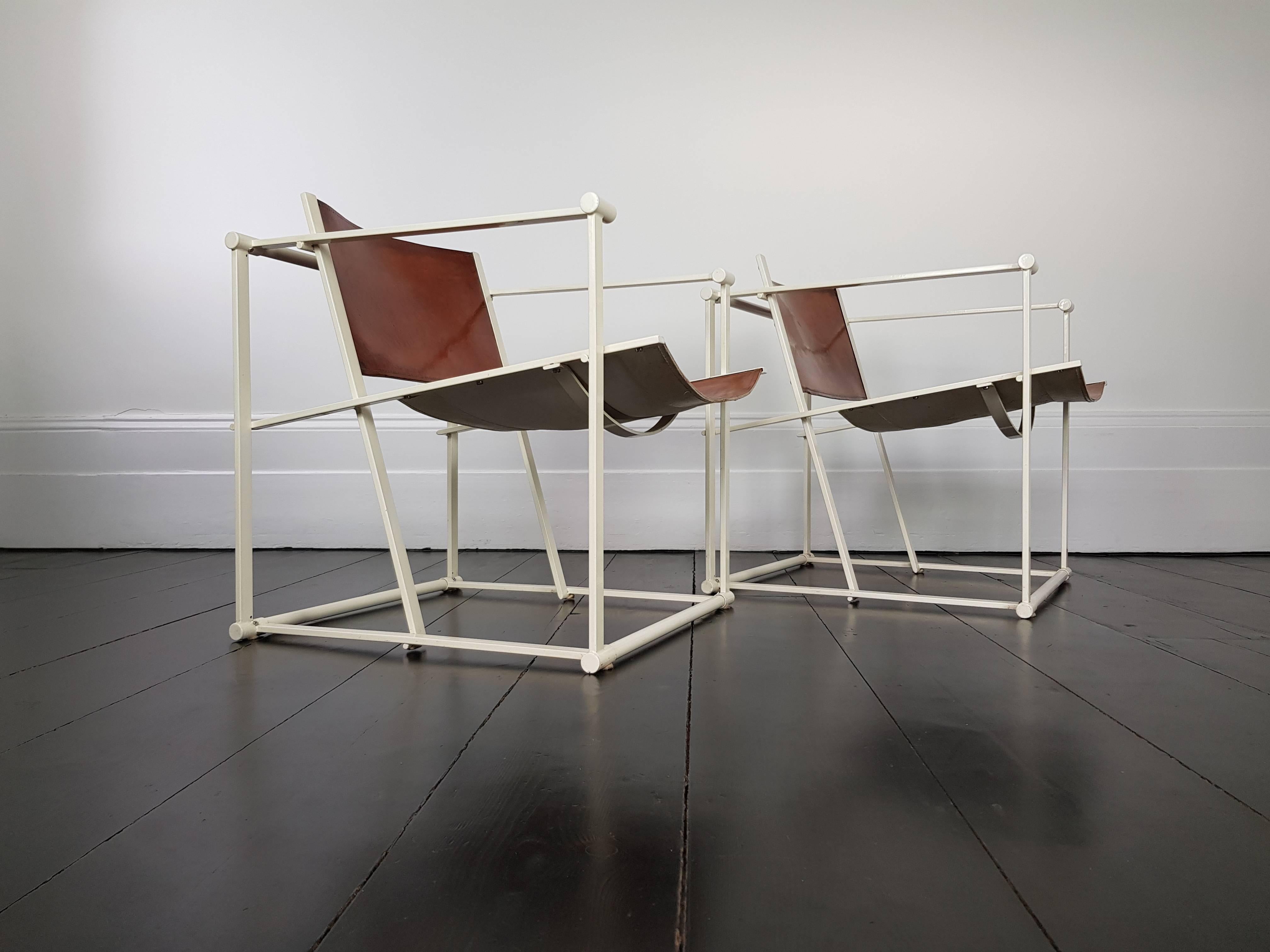 Dutch Pair of FM62 Chairs and Side Table by Radboud Van Beekum for Pastoe