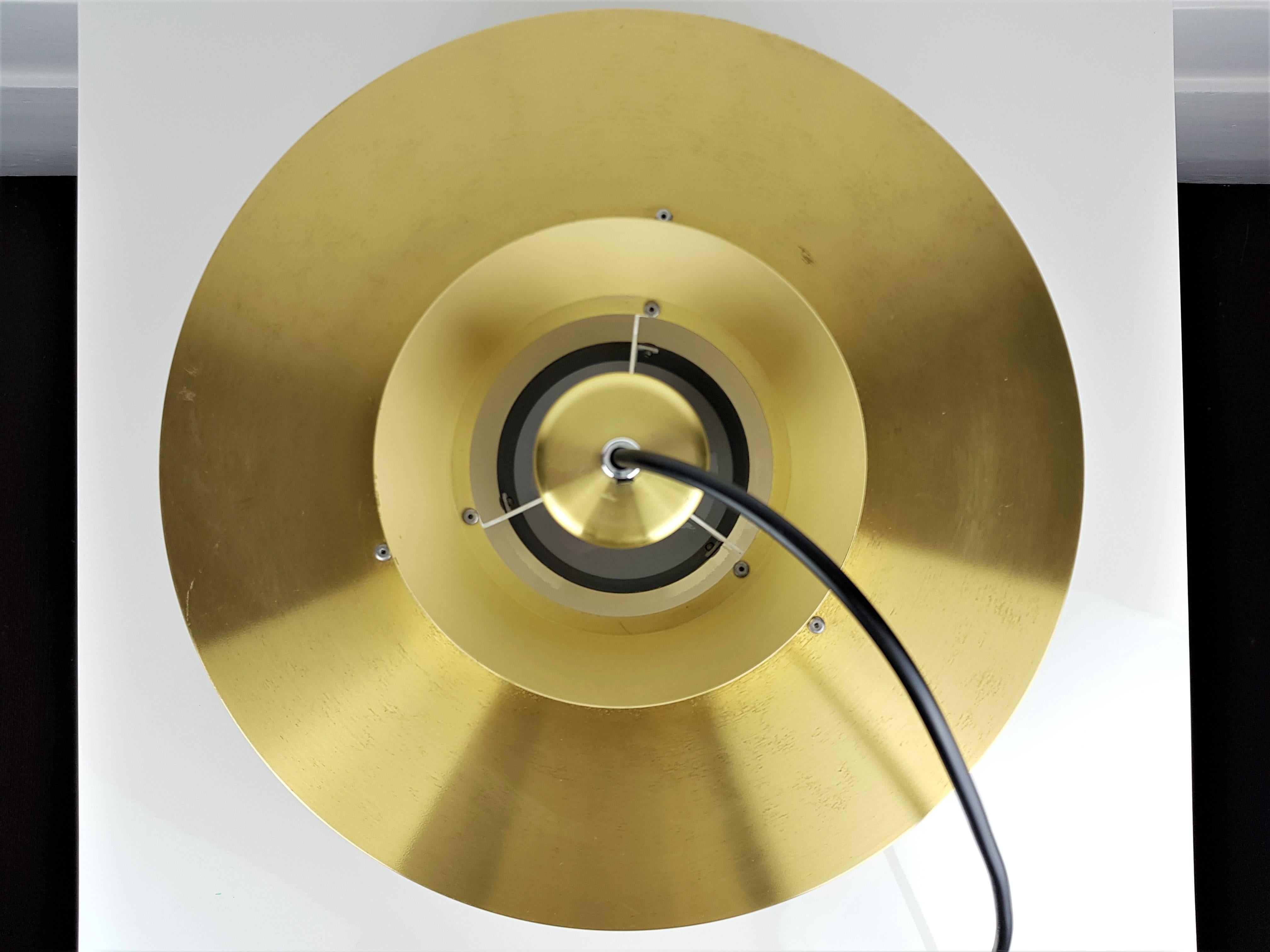 20th Century Jo Hammerborg Nova Pendant Light in Brass for Fog & Mørup, Denmark, 1960s