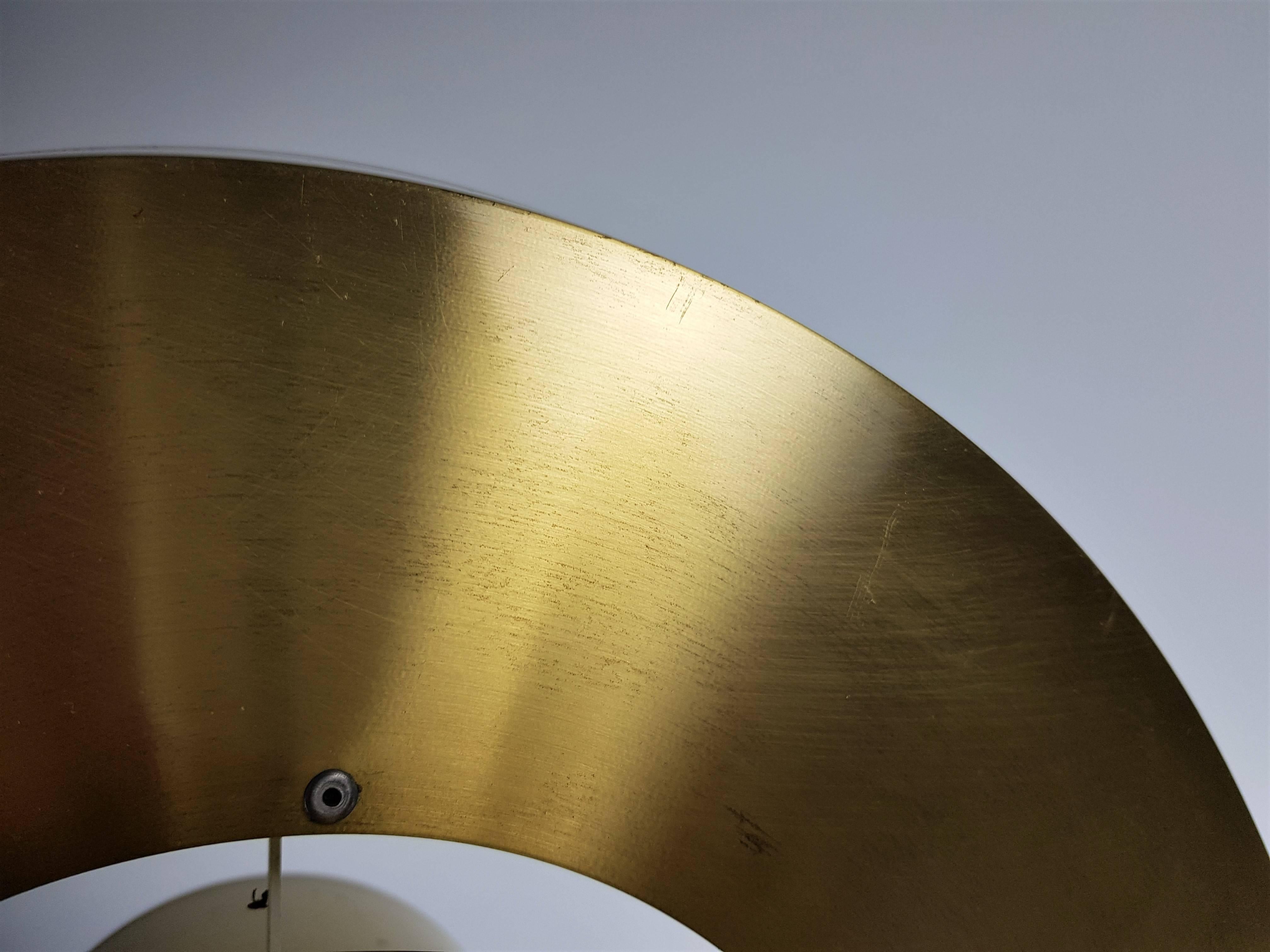 Jo Hammerborg Nova Pendant Light in Brass for Fog & Mørup, Denmark, 1960s 4