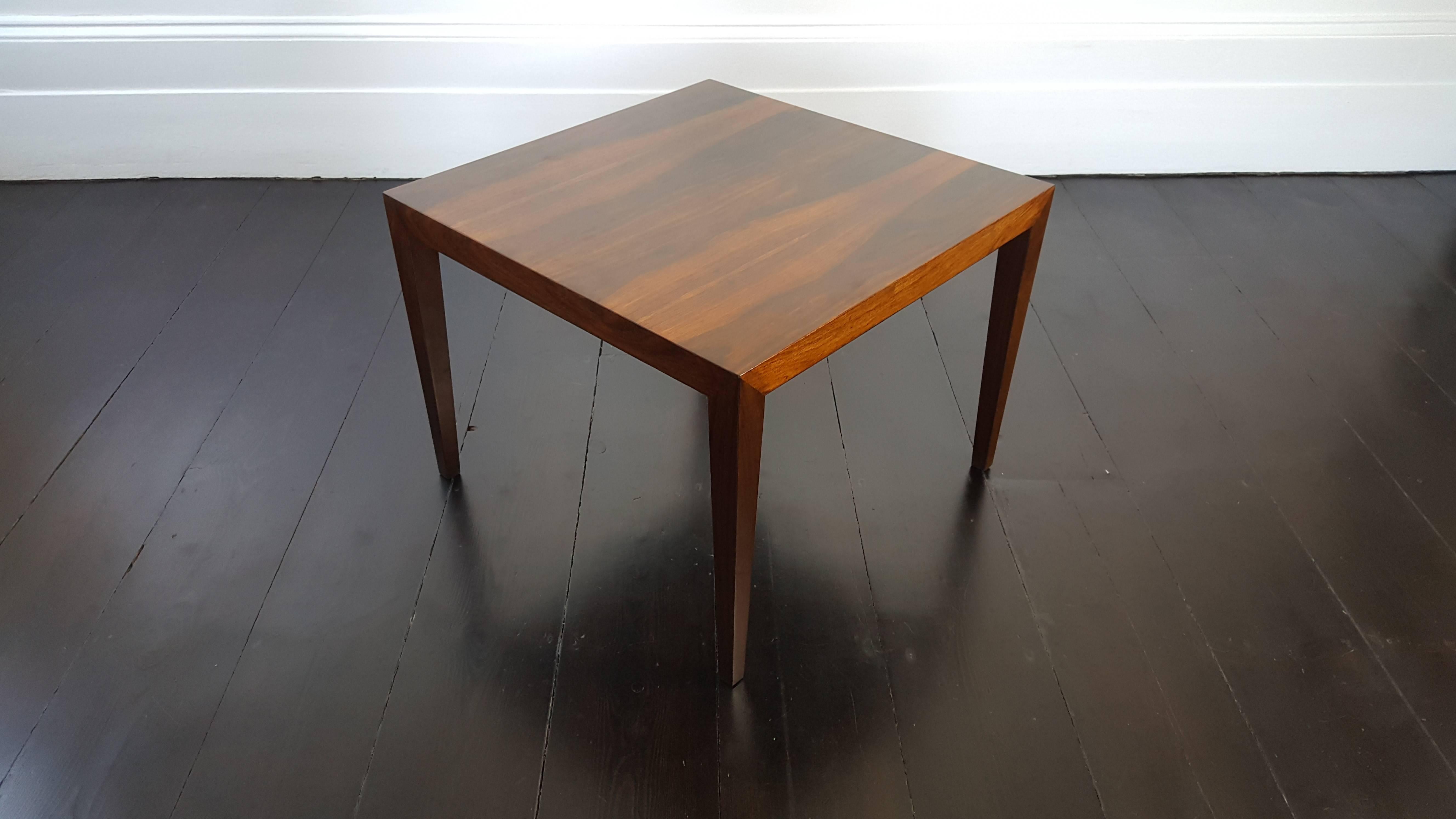 Danish Severin Hansen Rosewood Coffee Table for Haslev, 1960s 2