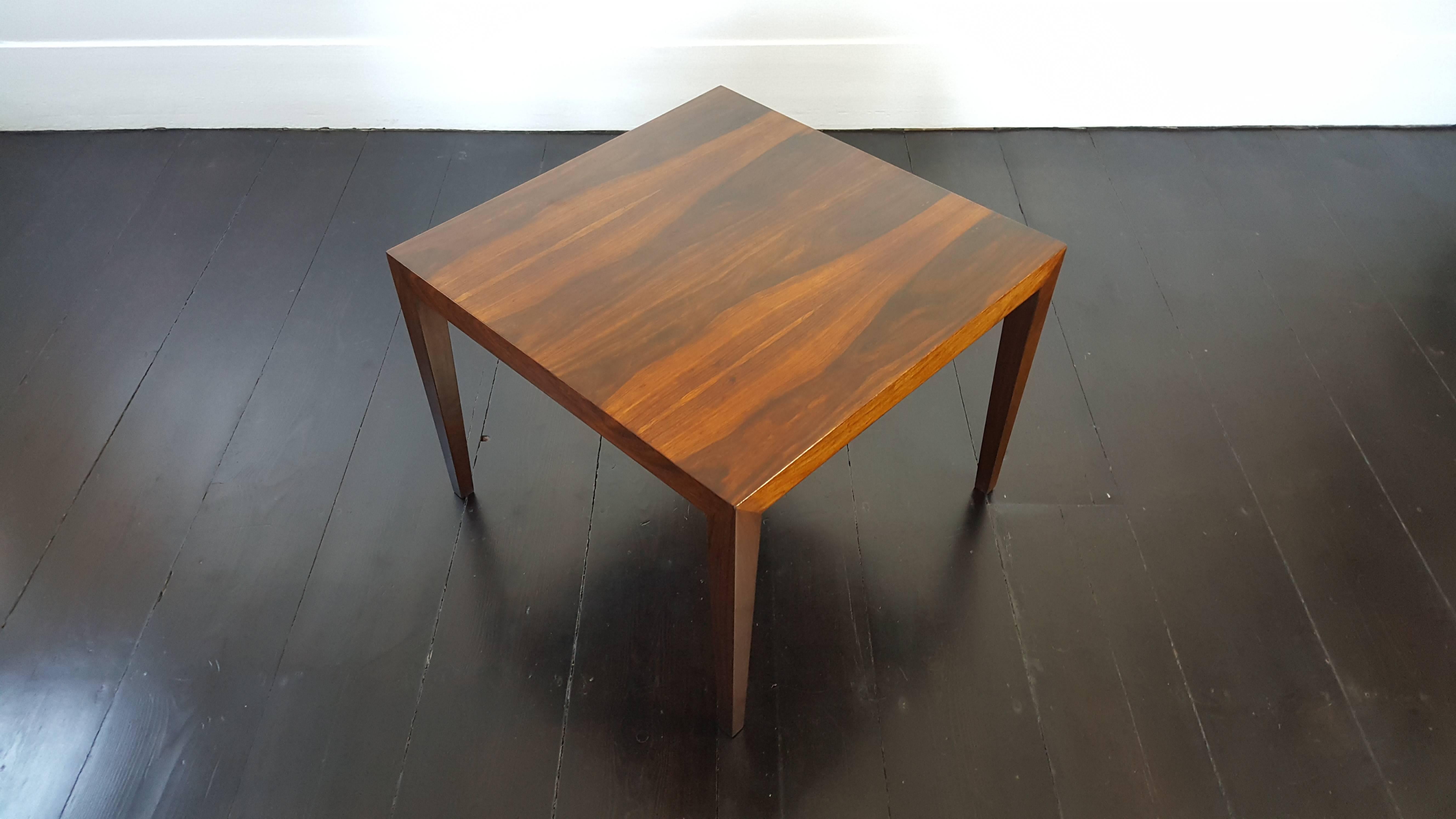 Danish Severin Hansen Rosewood Coffee Table for Haslev, 1960s 1
