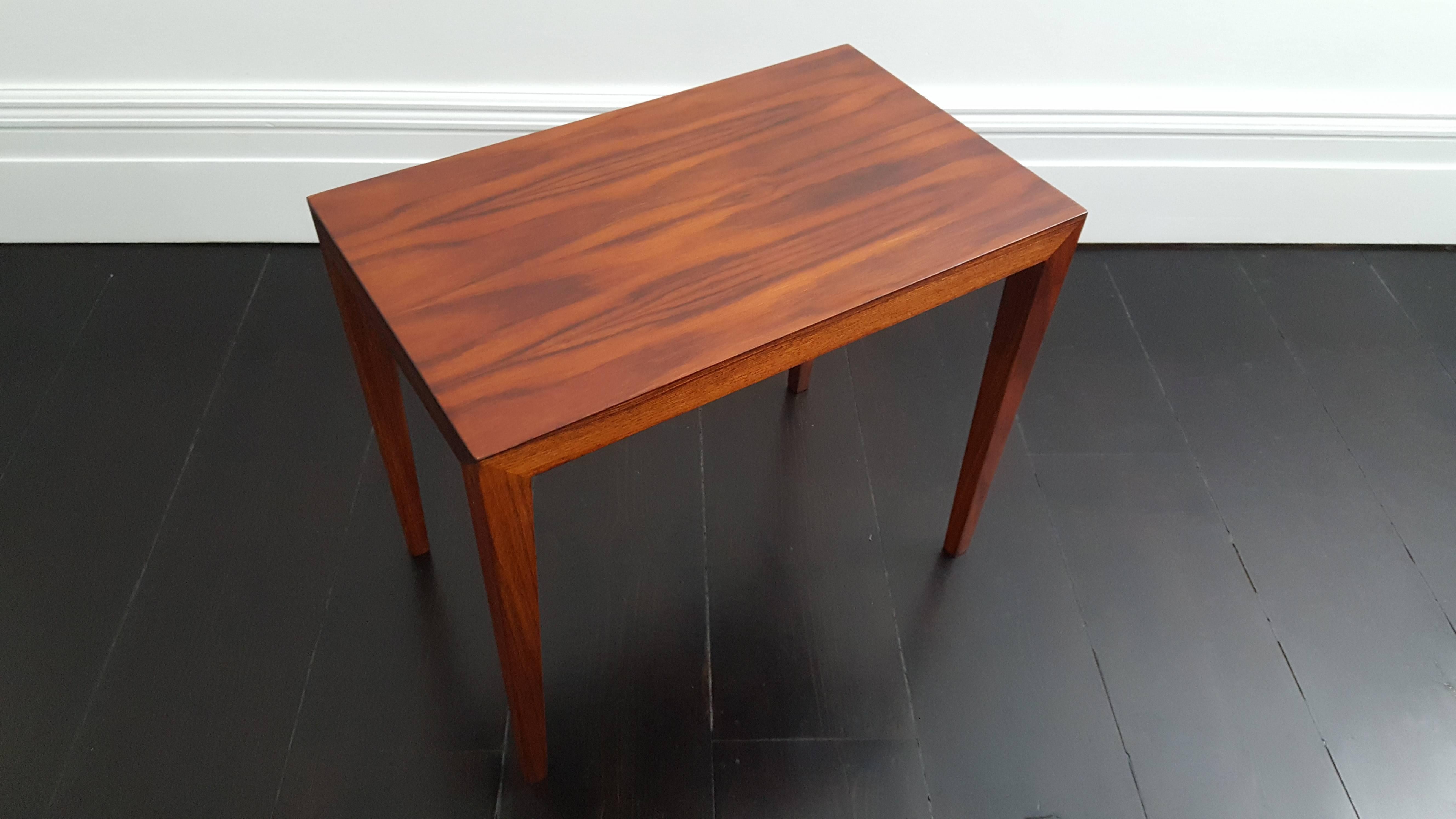 Danish Severin Hansen Rosewood Coffee Table for Haslev, 1960s In Excellent Condition In London Road, Baldock, Hertfordshire
