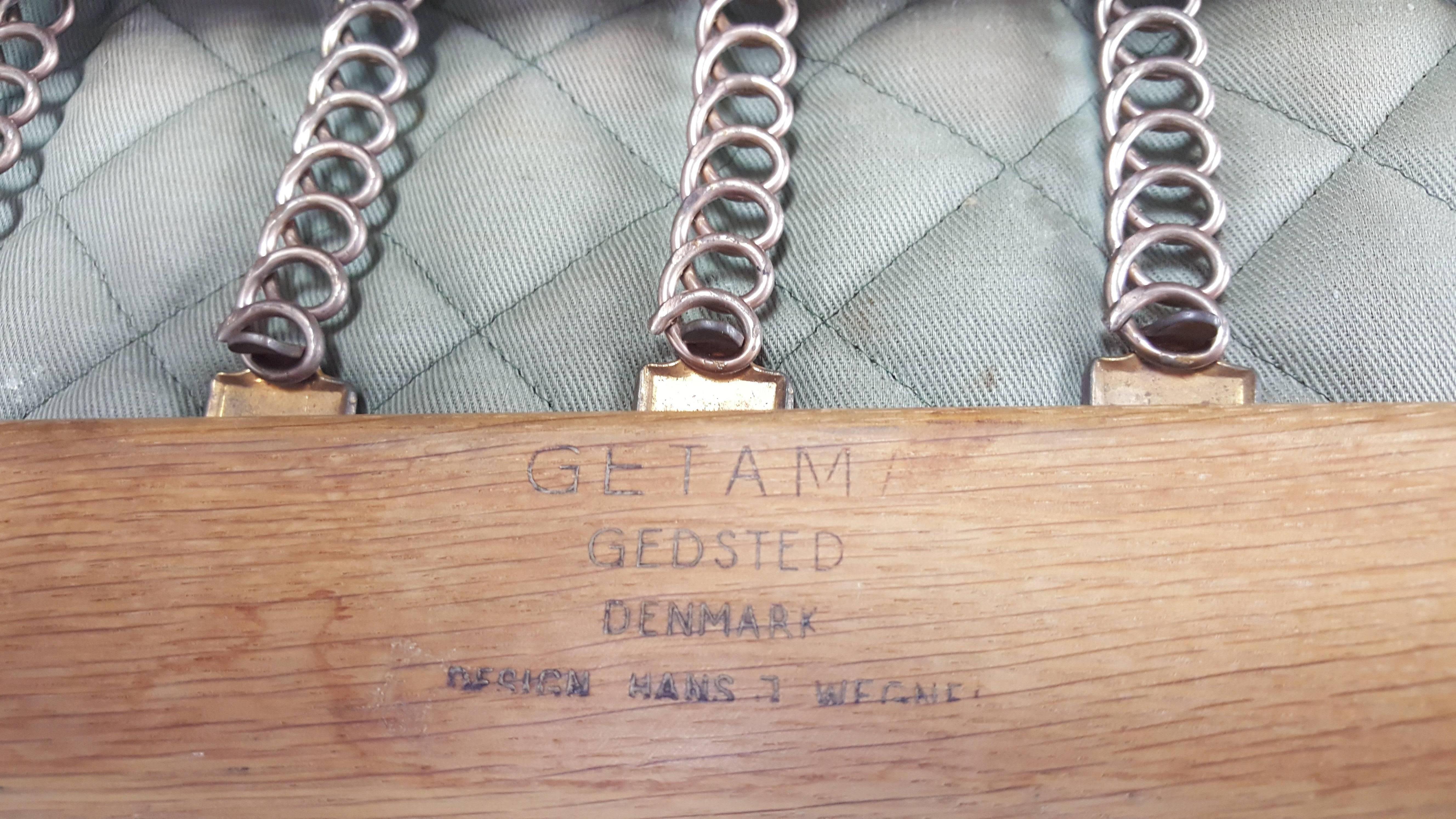 Original Vintage Hans Wegner GE290 Armchair for GETAMA, Denmark, 1950s 3