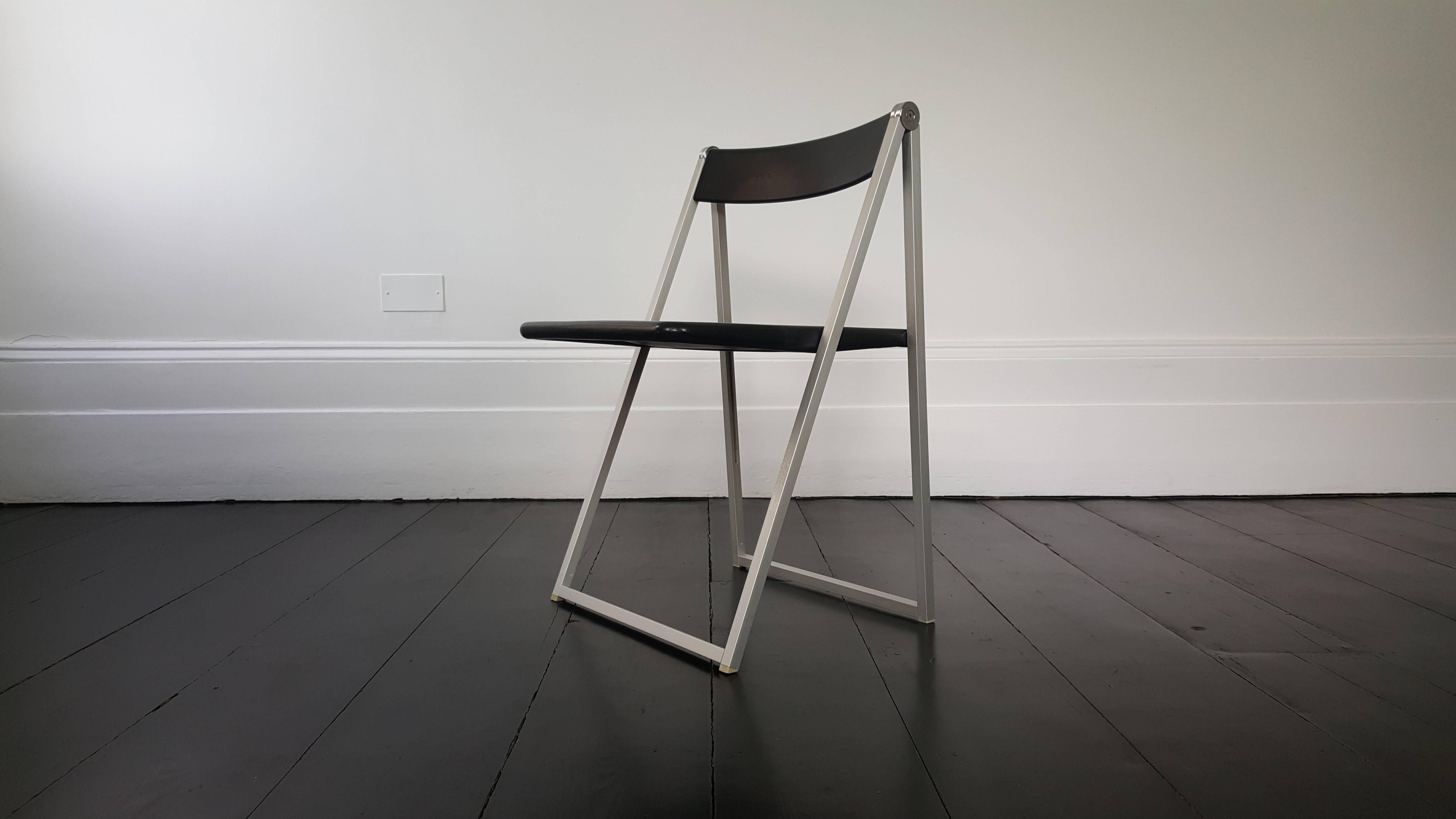 Mid-Century Modern Folding Chair, Designed in 1971 by Team Form AG, Manufactured by Interlübke