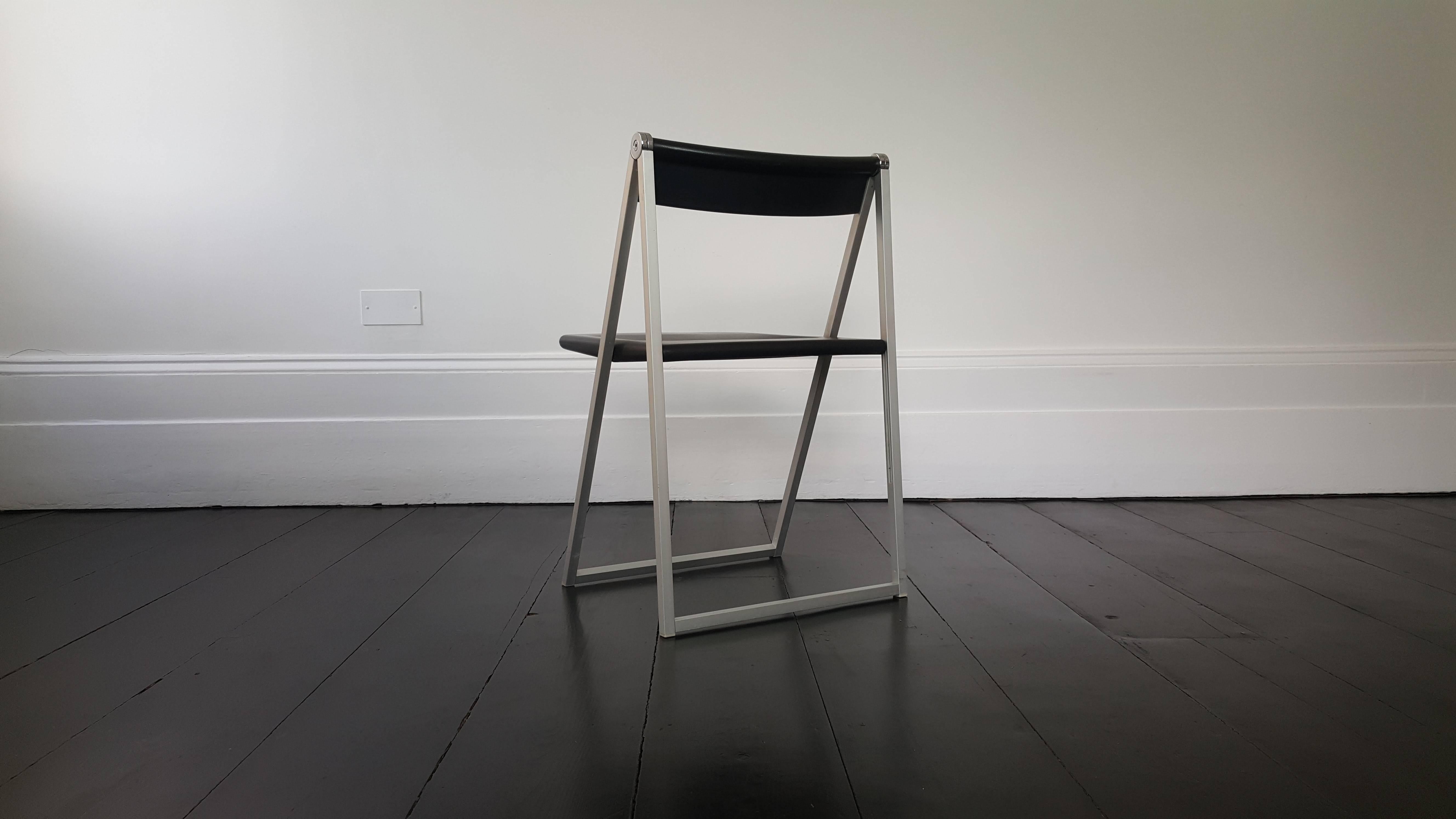 Folding Chair, Designed in 1971 by Team Form AG, Manufactured by Interlübke (20. Jahrhundert)