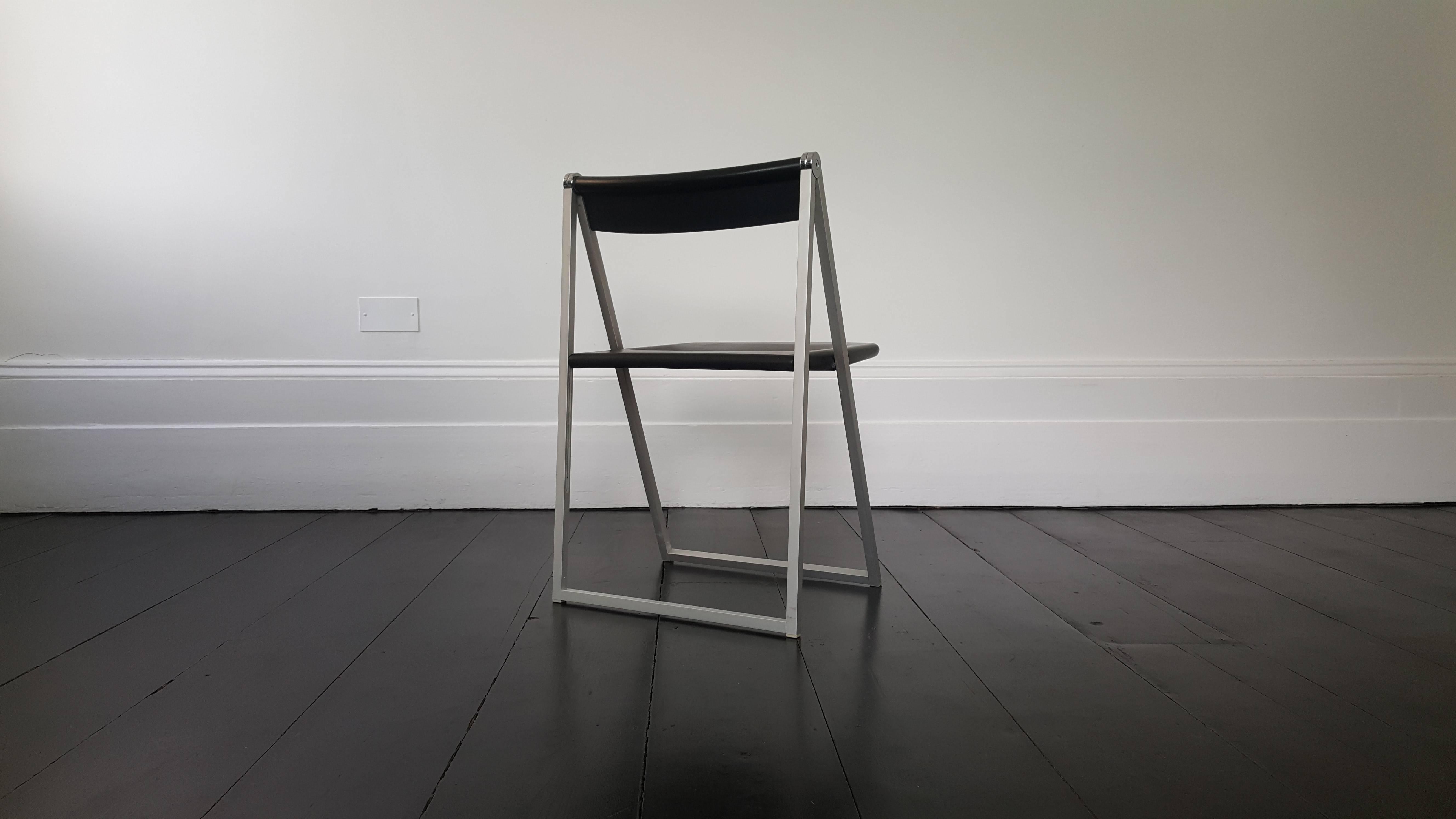 Folding Chair, Designed in 1971 by Team Form AG, Manufactured by Interlübke (Aluminium)