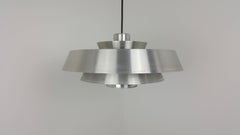 Jo Hammerborg Nova, lampe suspendue en aluminium pour Fog & Mørup, Danemark, années 1960