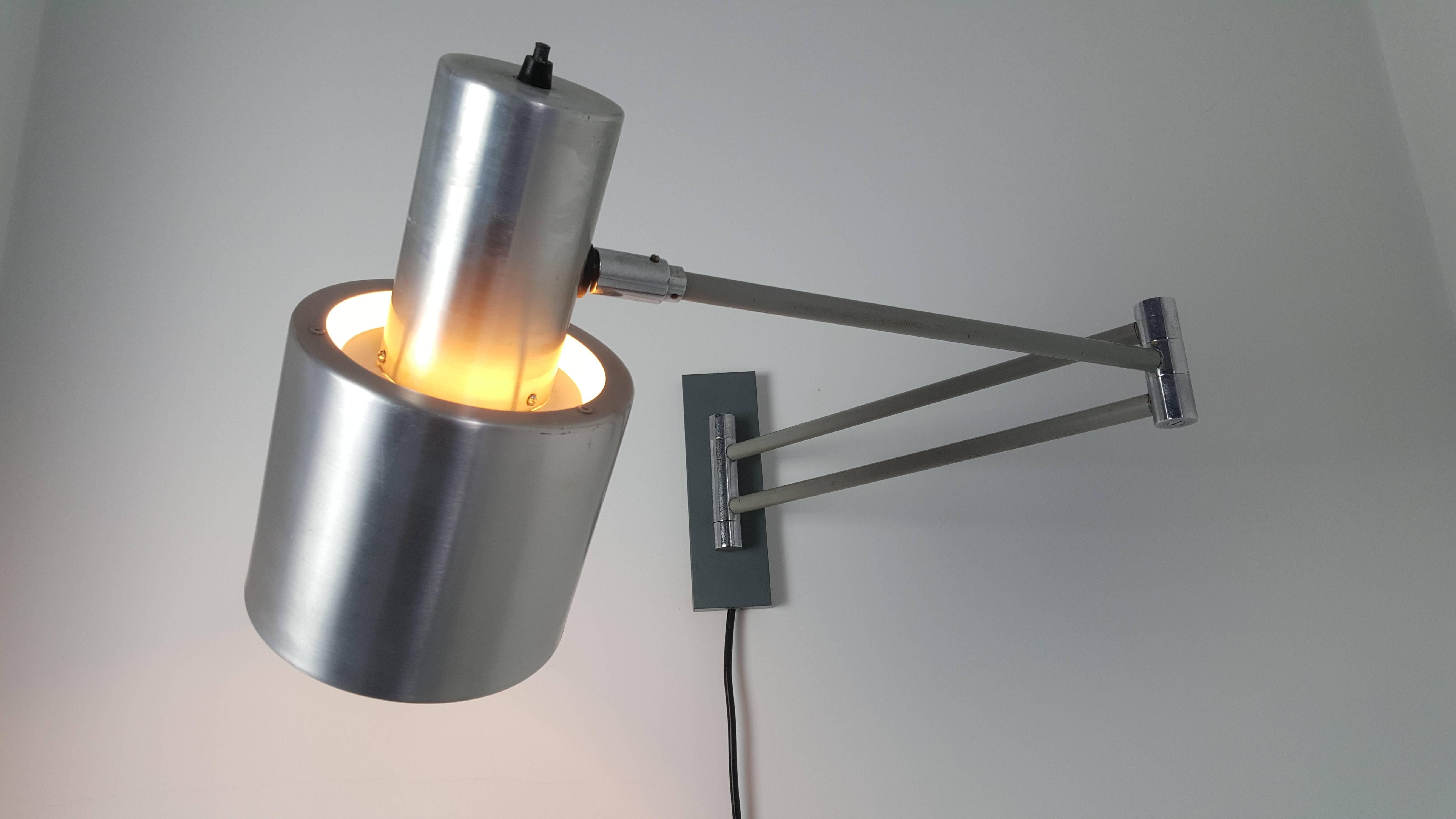 Aluminum 'Horisont' Wall Light Designed by Jo Hammerborg, Produced by Fog & Mørup