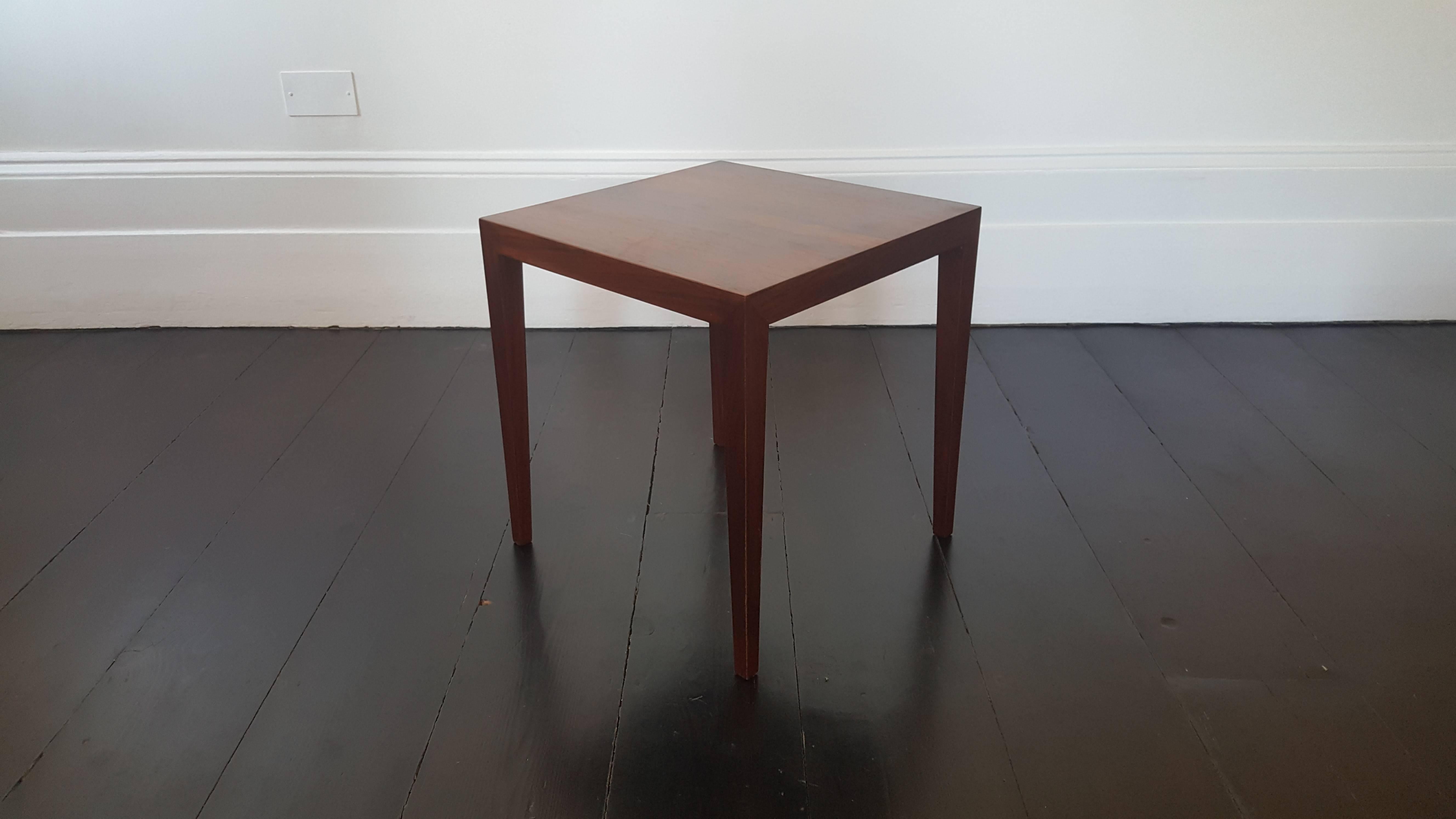 Danish Severin Hansen Rosewood Coffee Table for Haslev, 1960s In Good Condition In London Road, Baldock, Hertfordshire