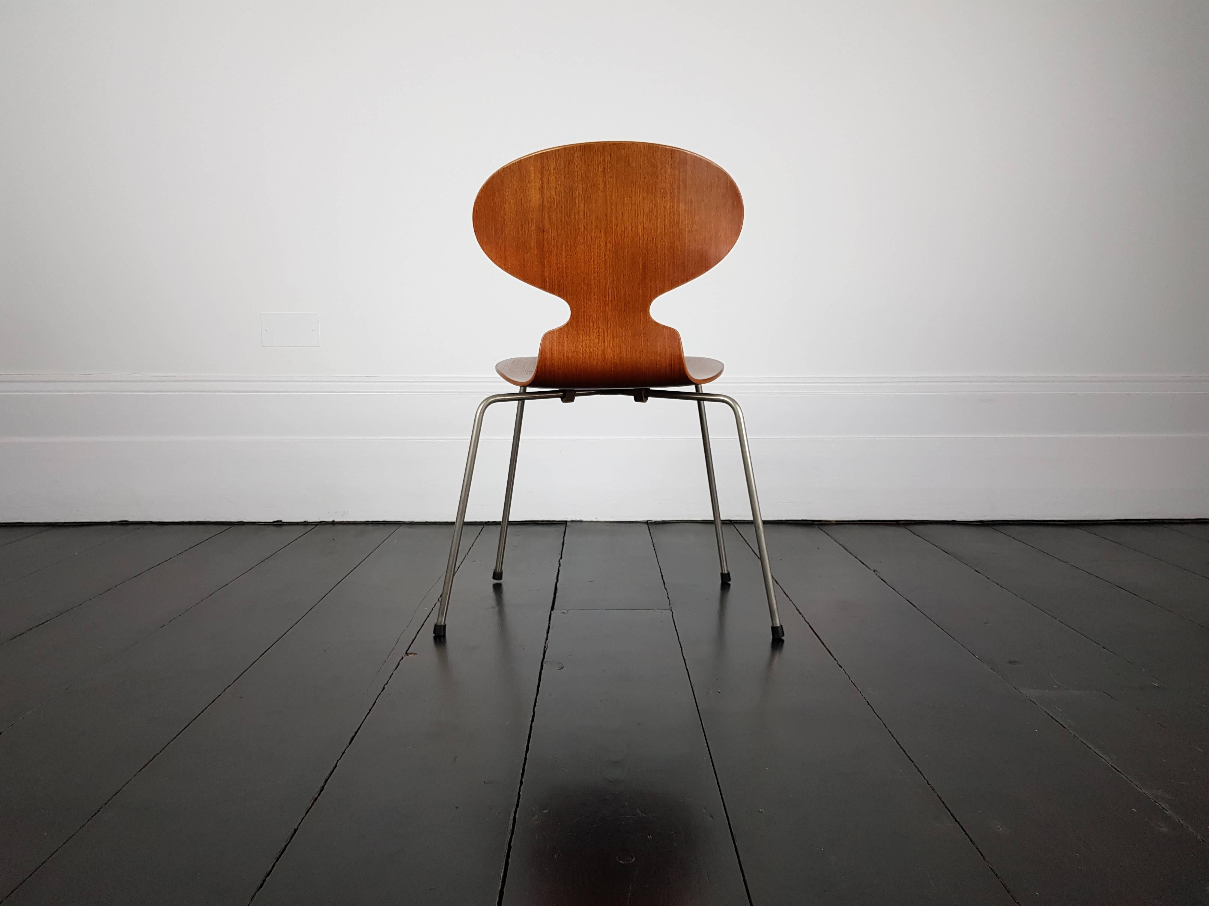 Mid-Century Modern Iconic Model 3100 'Ant' Chair by Arne Jacobsen for Fritz Hansen