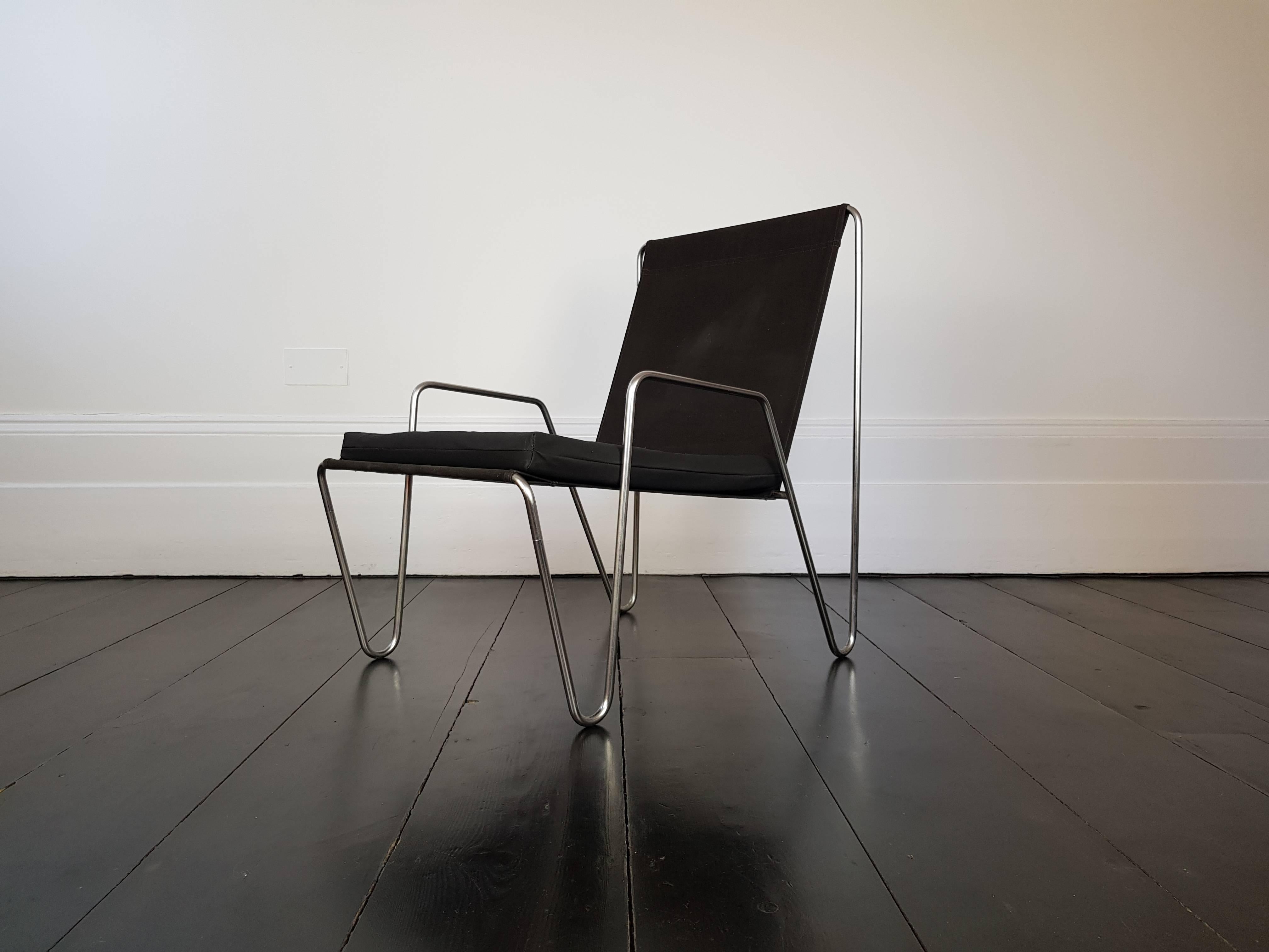 Danish Verner Panton 'Bachelor' Easy Chair, Manufactured by Fritz Hansen, Denmark, 1955
