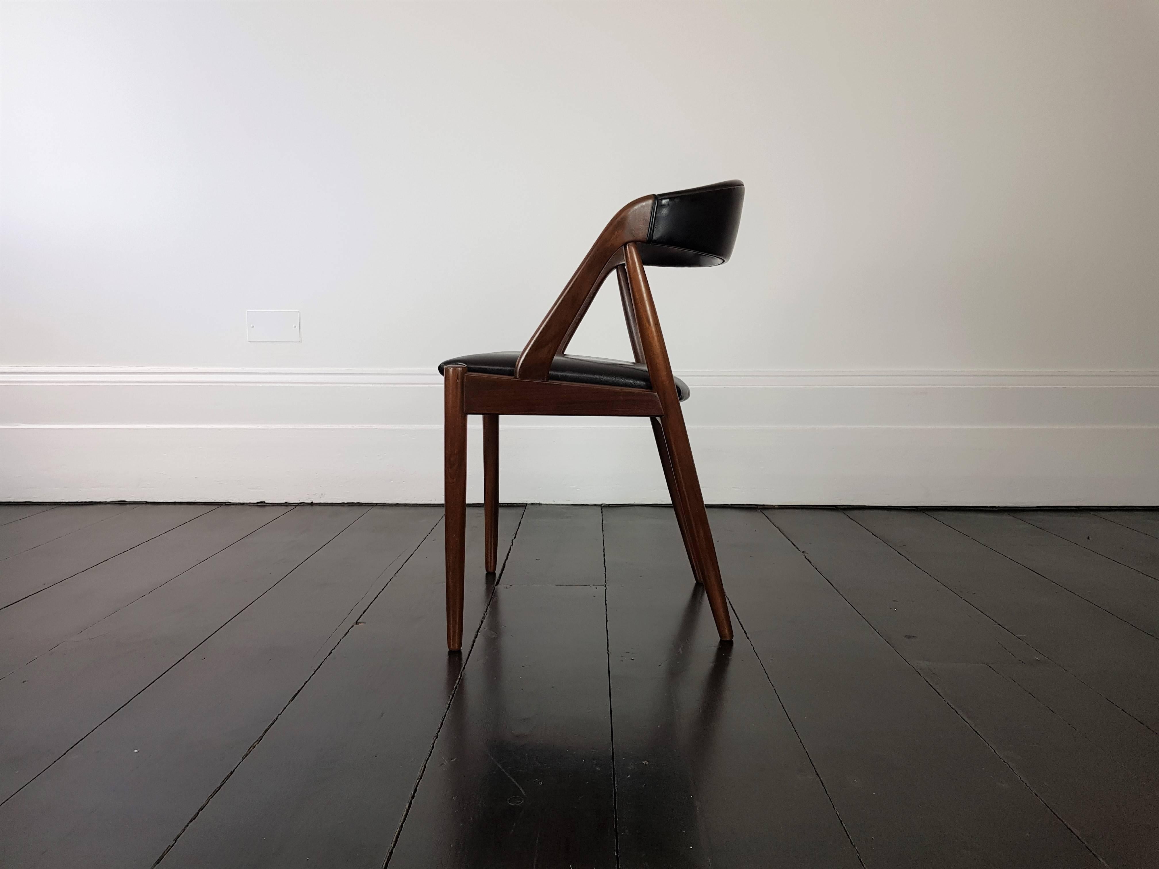 Danish Kai Kristiansen Model 31 Teak 'A' Frame Chair for Schou Andersen, 1960s