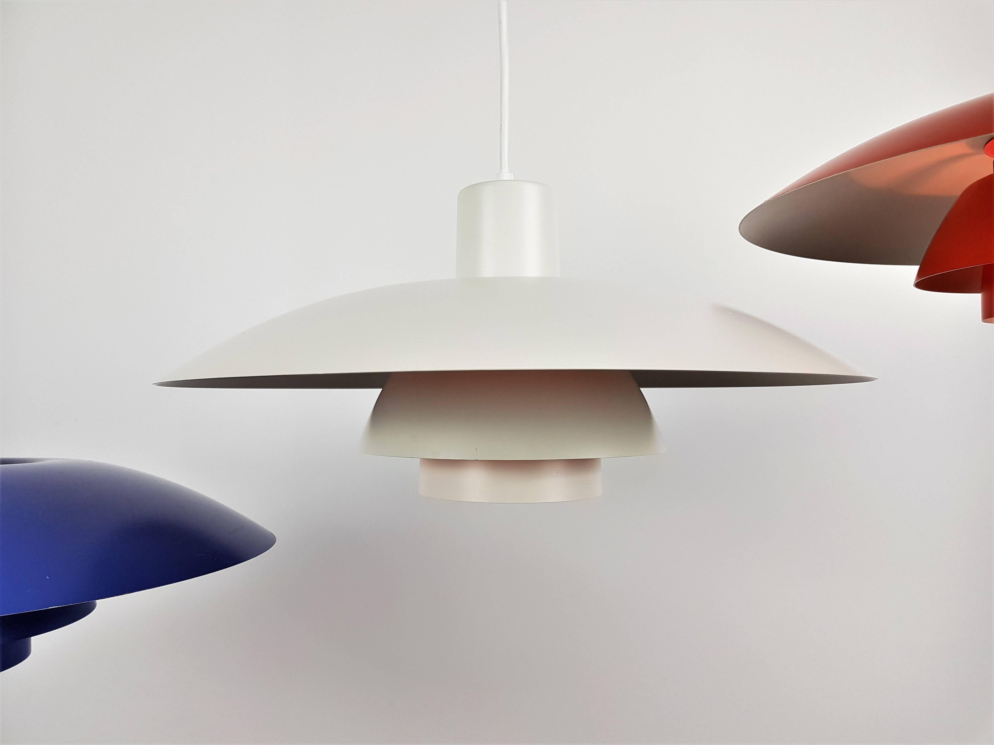 Trio of Ipoul Henningsen 'PH4' Pendant Lights for Louis Poulsen, Denmark 1