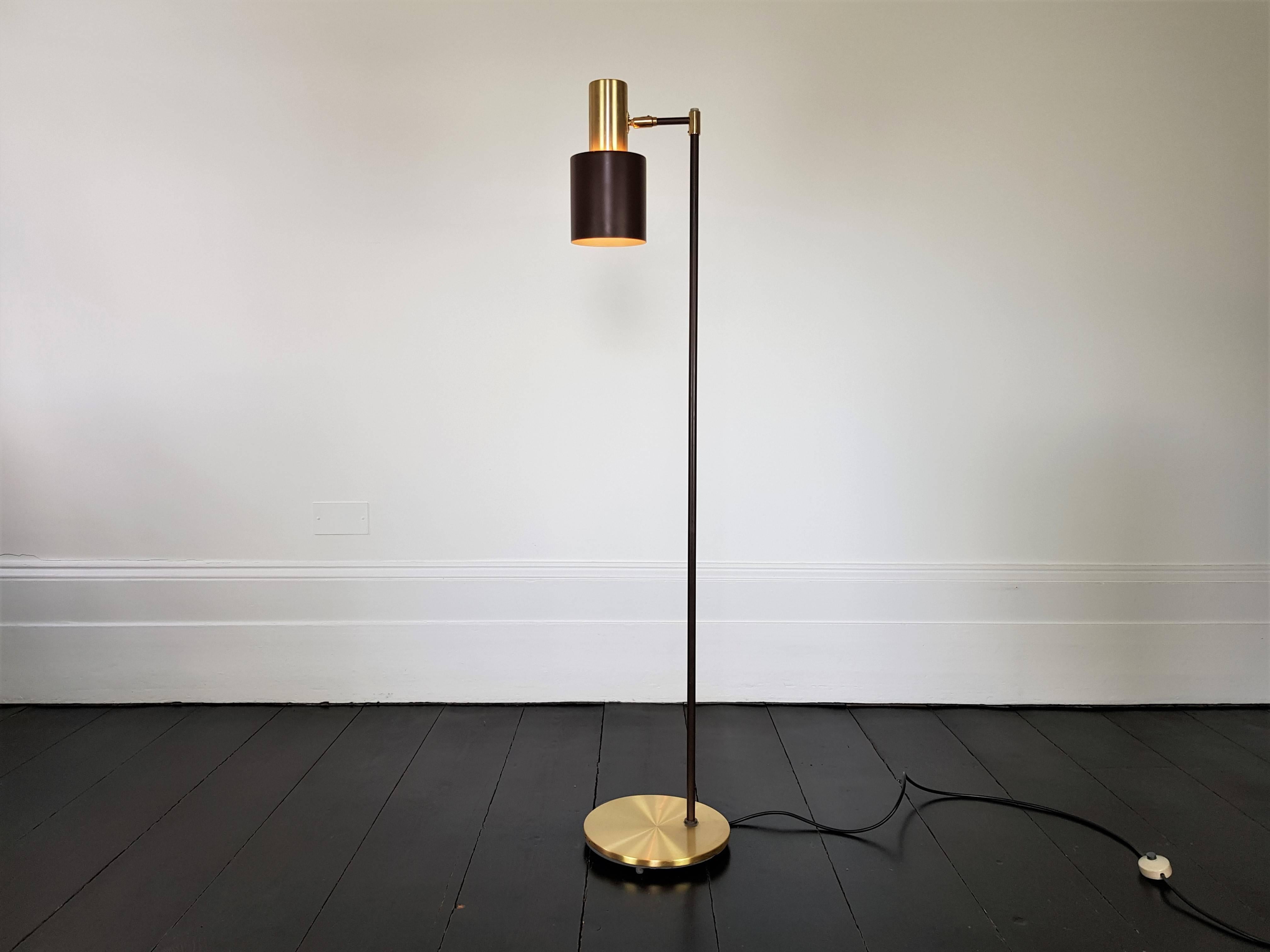 A Jo Hammerborg brass 'Studio' floor lamp for Fog & Mørup. Designed by Jo Hammerborg for Fog & Mørup and released in the 1960s.

In 1957 Hammerborg became head of design at Fog & Mørup. His incumbency in this role was to prove the most successful